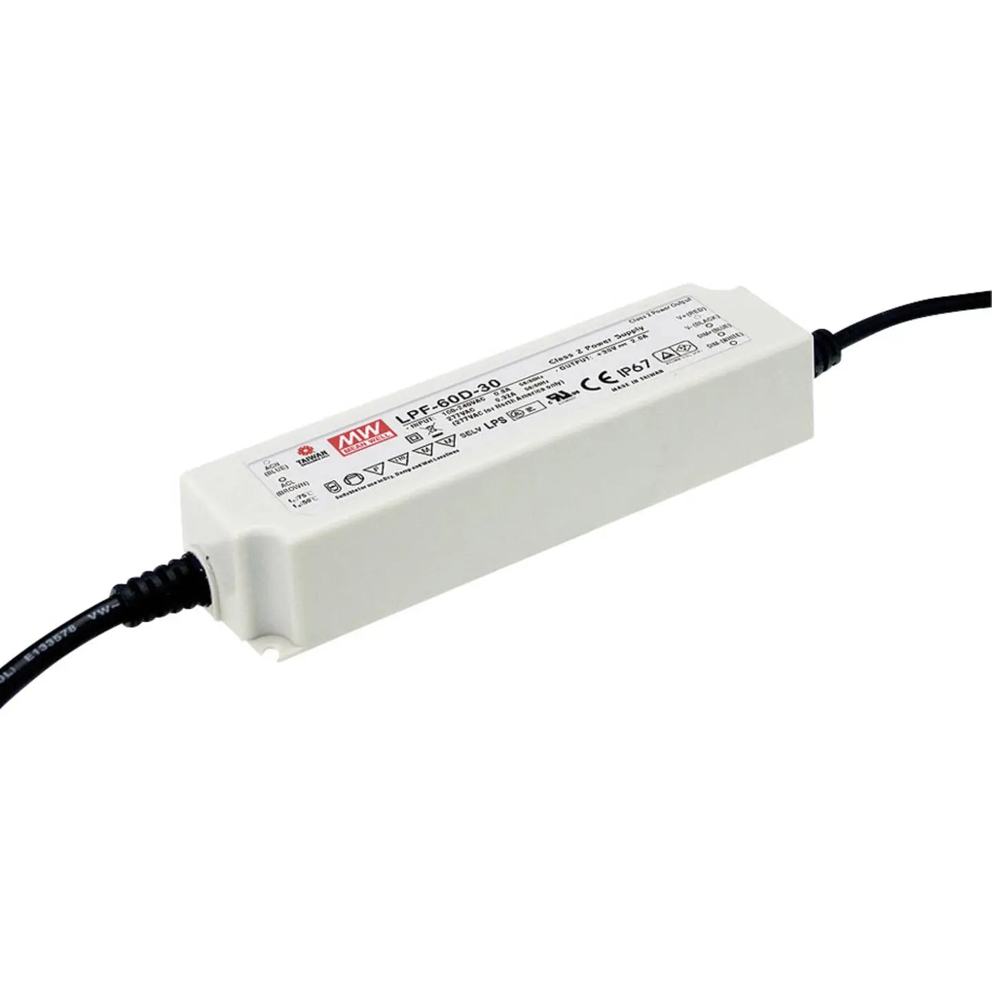 B-Ware Mean Well Snt Led Treiber Netzteil Stromversorgung Dimmbar Ip67 Kunststoff 60 W