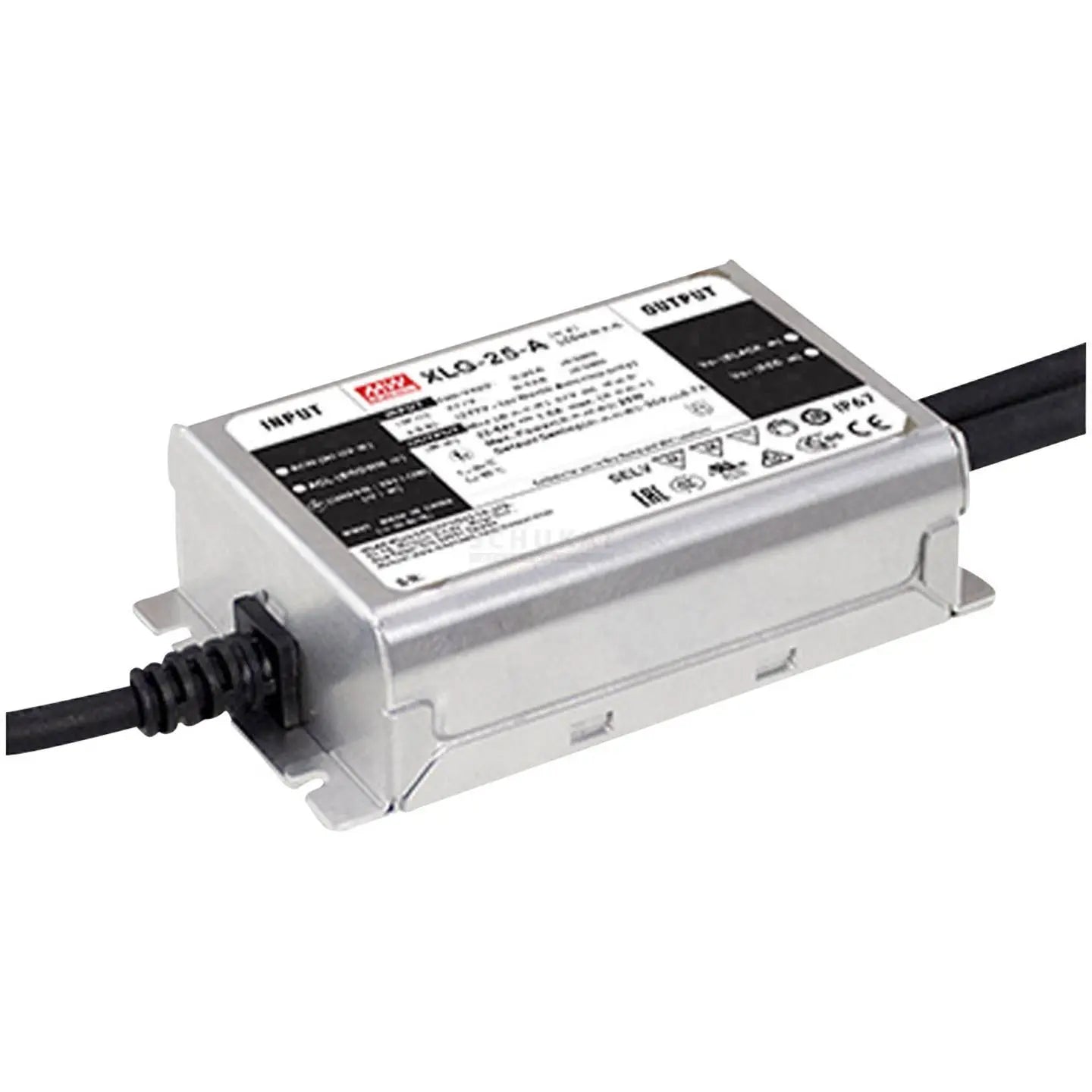 B-Ware Mean Well Led Treiber Vorschaltgerät Konstantleistung Metall 25 W 250 M A Ip67