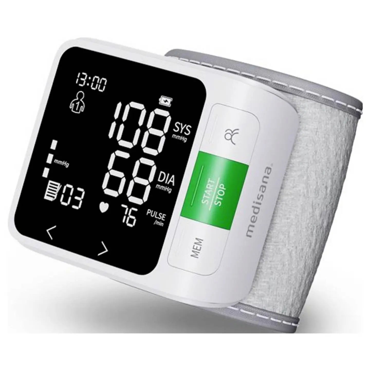 B-Ware Medisana Blutdruckmessgerät Blutdruckmesser Handgelenk Weiß Bluetooth Speic609