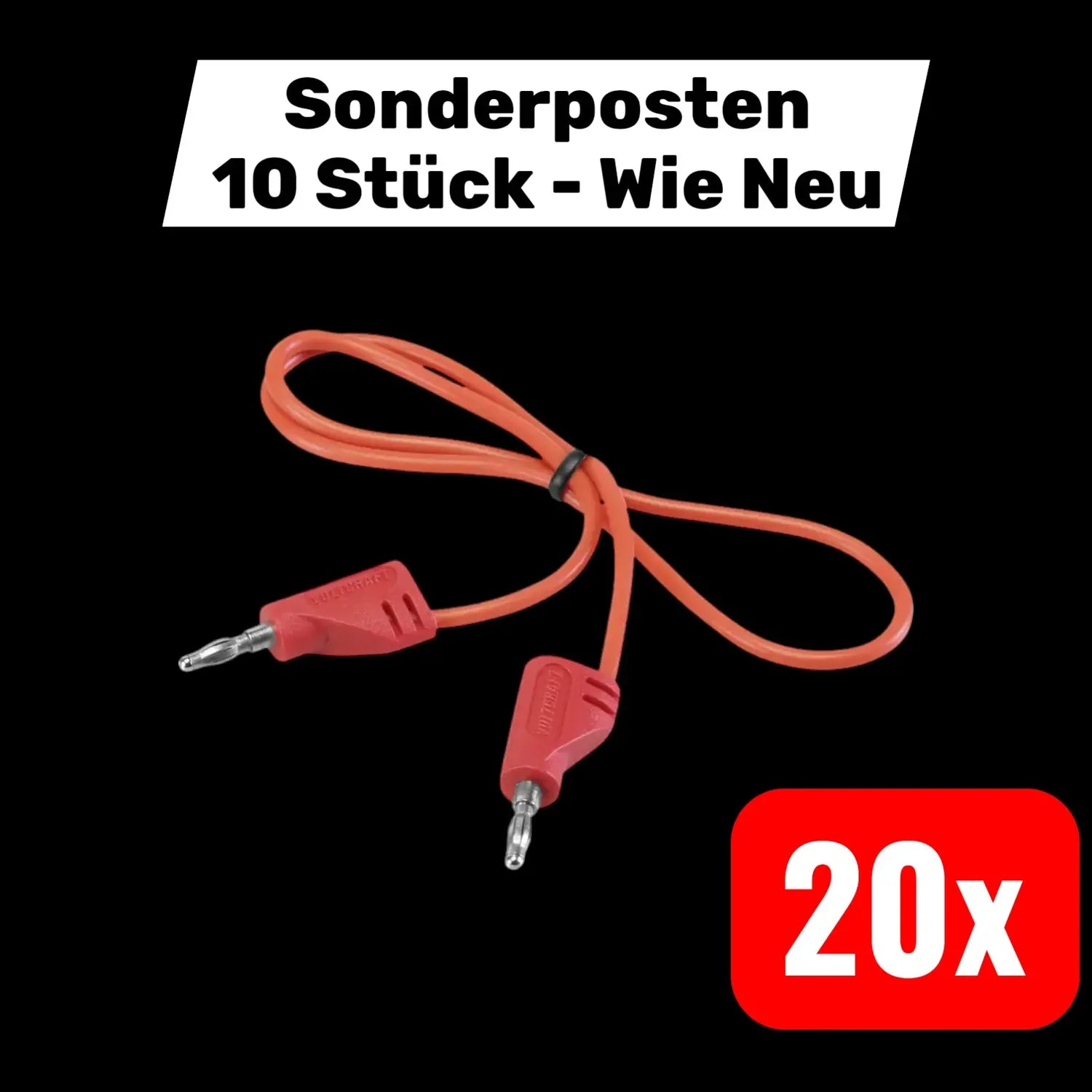 B-Ware Voltcraft Messschnur Messleitung Bananenstecker 2 Mm Rot 30cm Msb 200 20 Stück