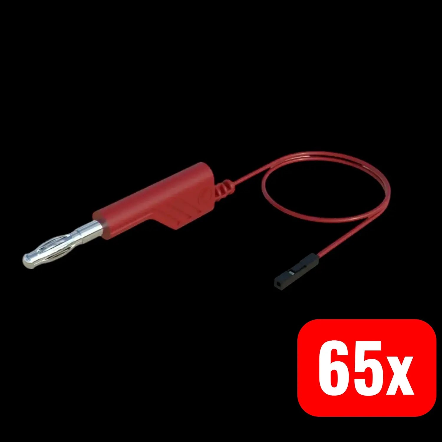 B-Ware Hirschmann Messleitung Prüfkabel 3 A Lamellenstecker 4 Mm Buchse 0,64 Mm Rot 1 M