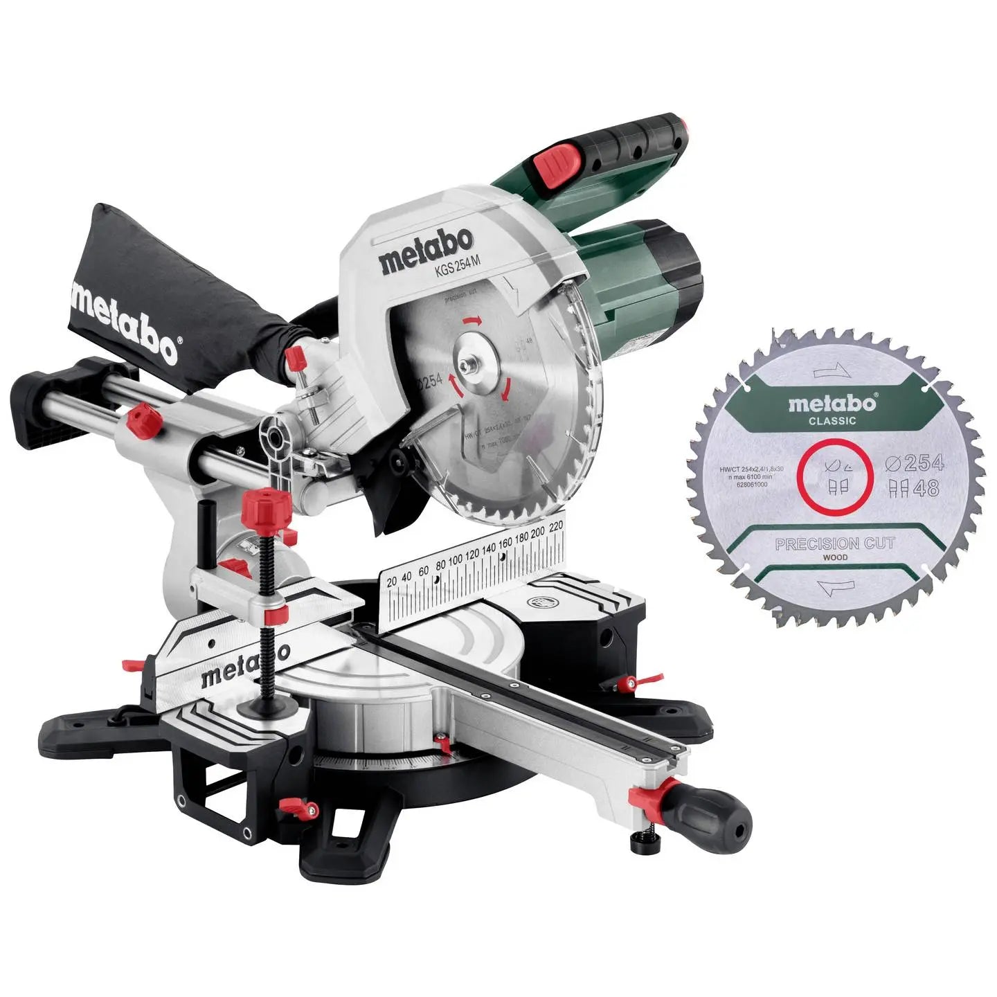B-Ware Metabo Kappsäge Gehrungssäge Zugfunktion Sägeblatt Holz Mobil Präzision 254 Mm