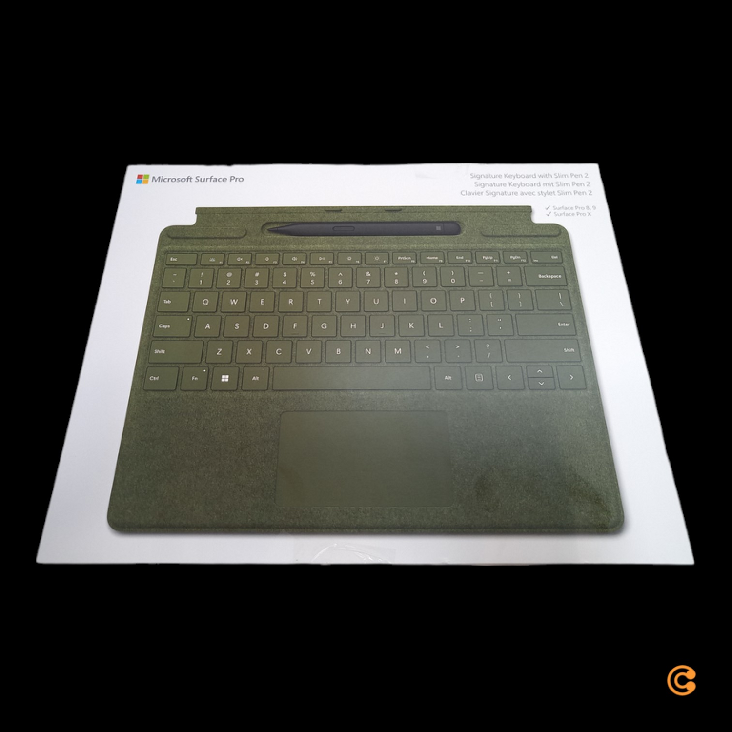 B-Ware Microsoft Surface Pro Signature Keyboard Forest Mit Slim Pen 2 Tastatur Stift