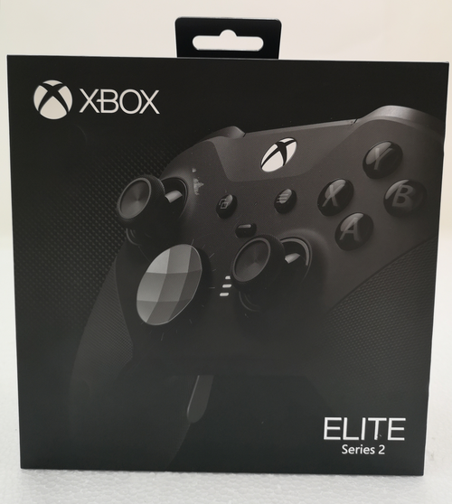 B-Ware Microsoft Elite Gamepad Xbox One Pc Schwarz Controller Bis 40h Akku Laufzeit