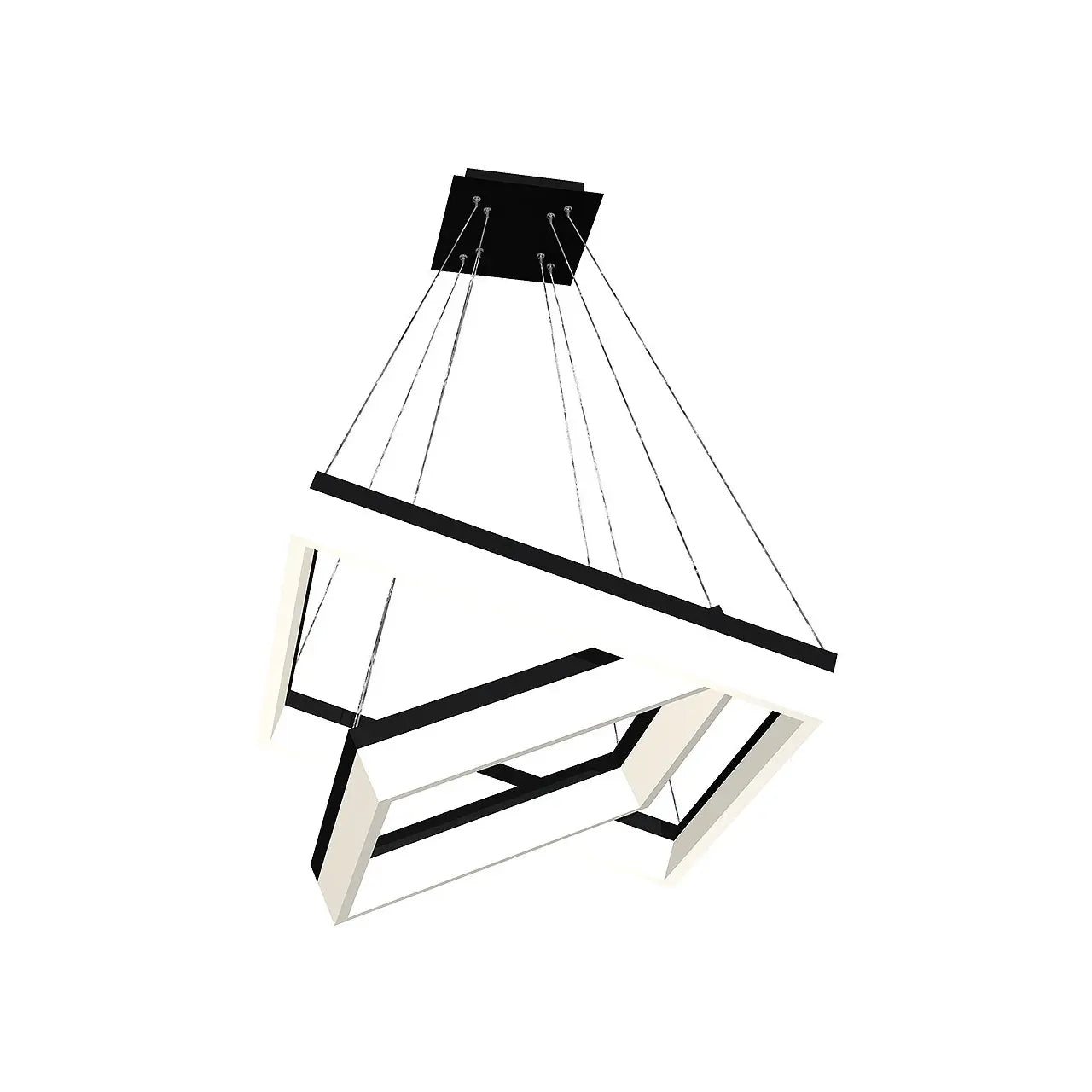 B-Ware Milagro Pendelleuchte Hängelampe Led Metall Acryl Weiß Schwarz Modern Stil