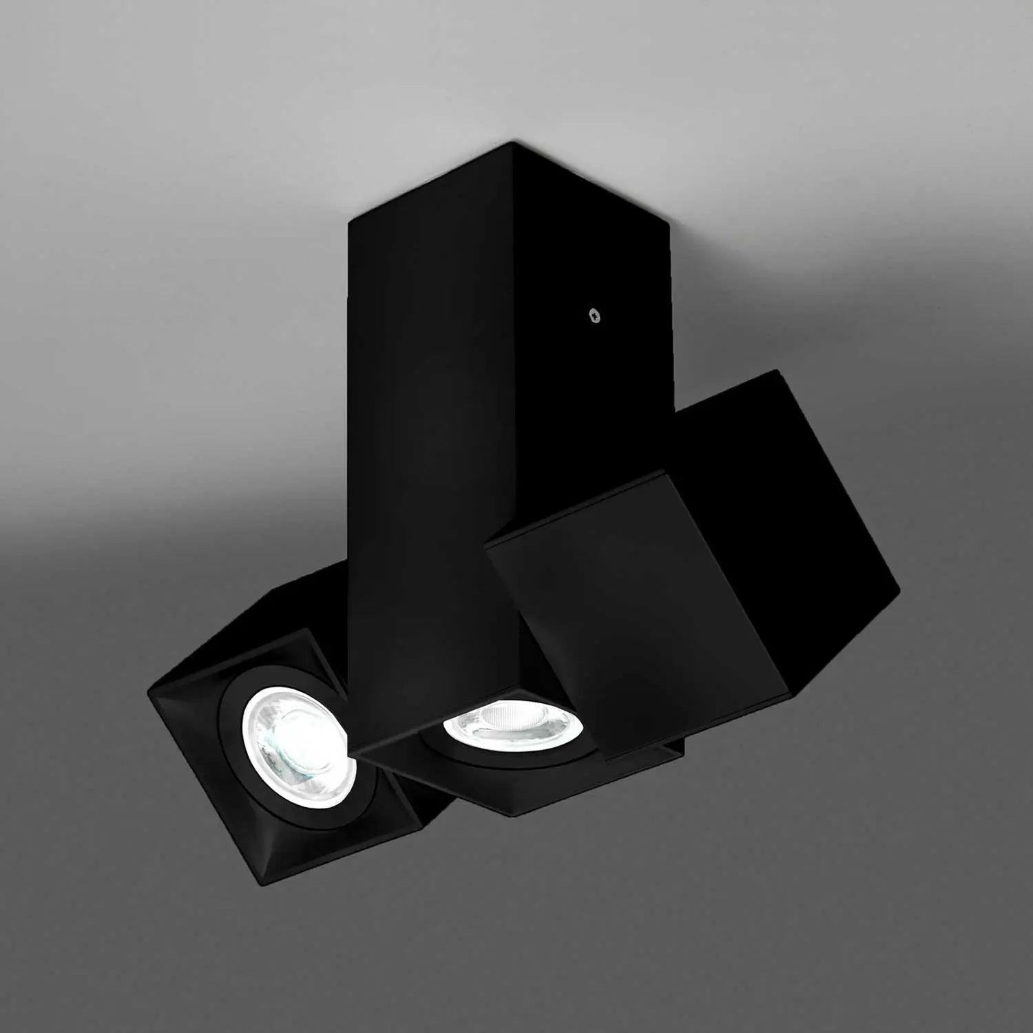 B-Ware Milan Dau Spot Deckenleuchte Lampe Hauptlicht Dreiflammig Schwarz Siehe Text