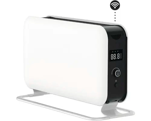 B-Ware Mill Konvektor Heizgerät Heizofen Wifi Elektroheizung 1500 W Weiß 62x385cm Innen