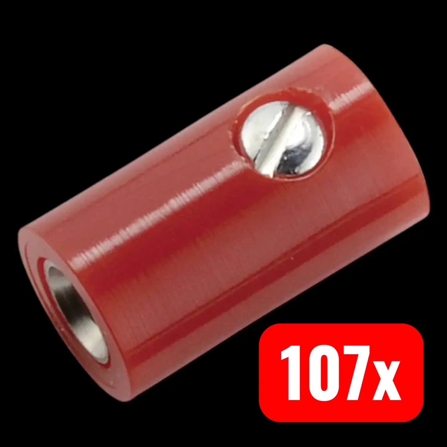 B-Ware Kahlert Licht Miniatur Laborbuchse Kupplung Buchse Rot Stift ø 2.6mm 107 Stück
