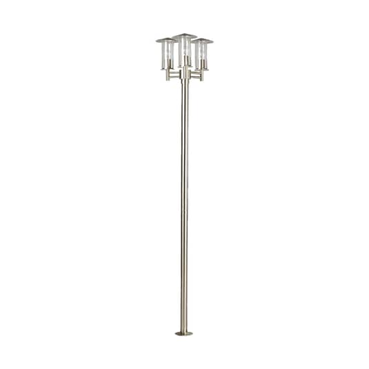 B-Ware Lindby Moderne Mastleuchte Filko Wegeleuchte Gartenlampe Außenlampe E27 3 Flg