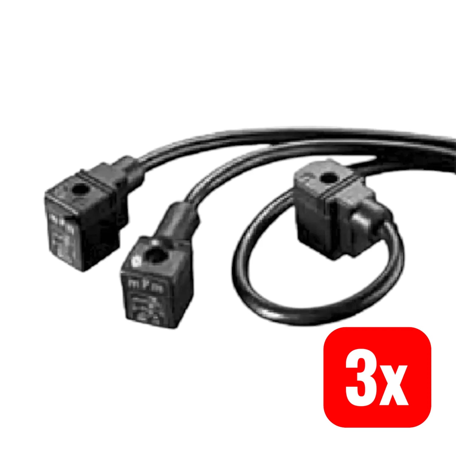 B-Ware Molex Ventilstecker Anschlussstecker Din 43650 Wod Industrial 2 Pol 3 Stück