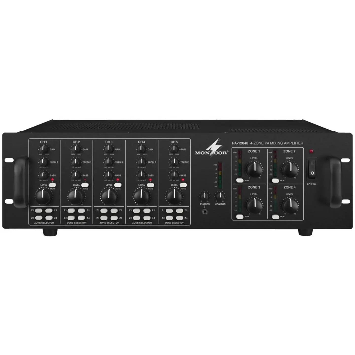 B-Ware Monacor Verstärker Mischverstärker Pa 12040 Ela Matrix Mehrzonen Multiroom Audio