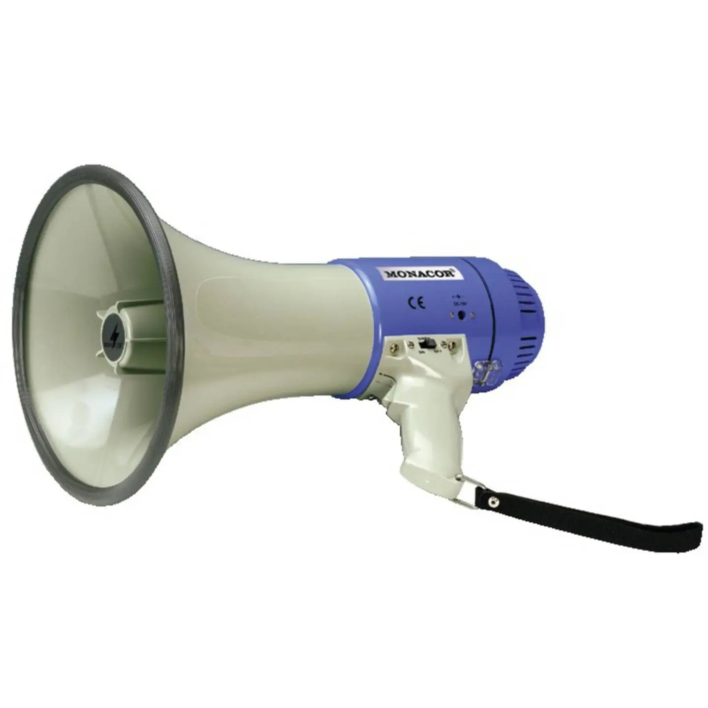 B-Ware Monacor Megaphon Lautsprecher Tm25 Weiß Handmegafon Haltegurt Integrierte Sounds