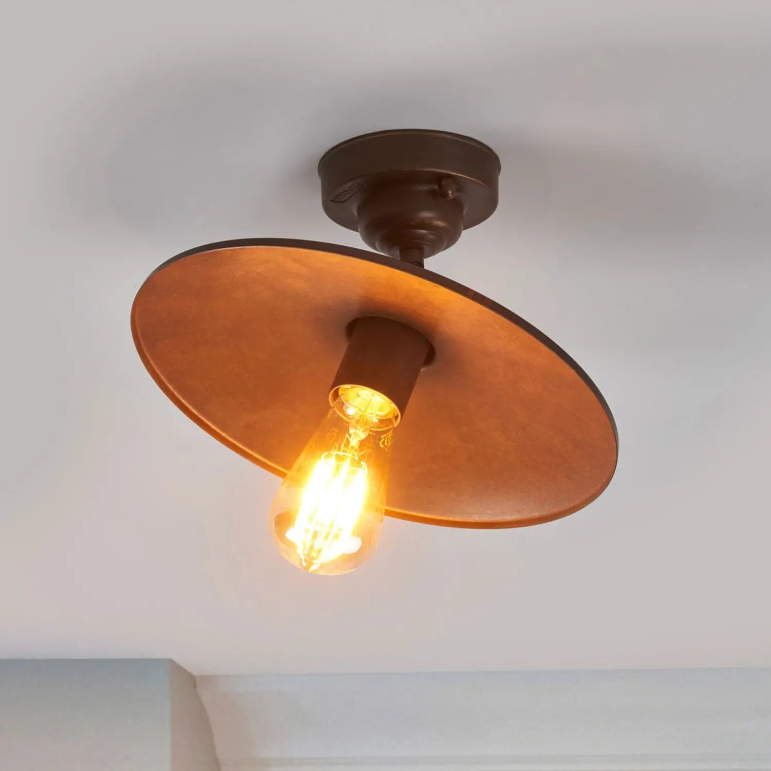 B-Ware Moretti Luce Deckenleuchte Lampe Alice Altmessing Messing Leuchte Deckenlampe