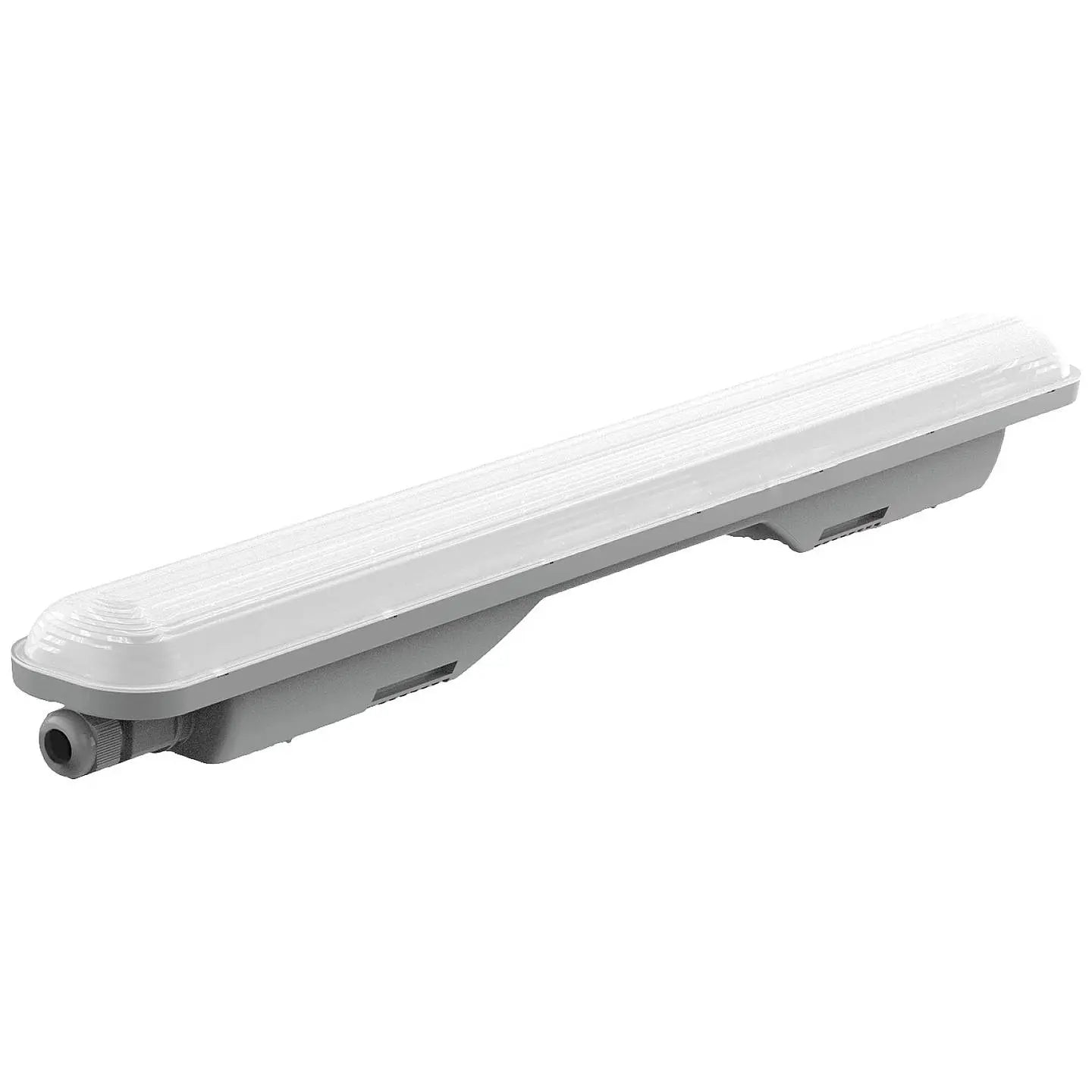 B-Ware Müller Licht Feuchtraumlampe Wannenleuchte Led Leuchte Neutralweiß Grau Weiß 18 W