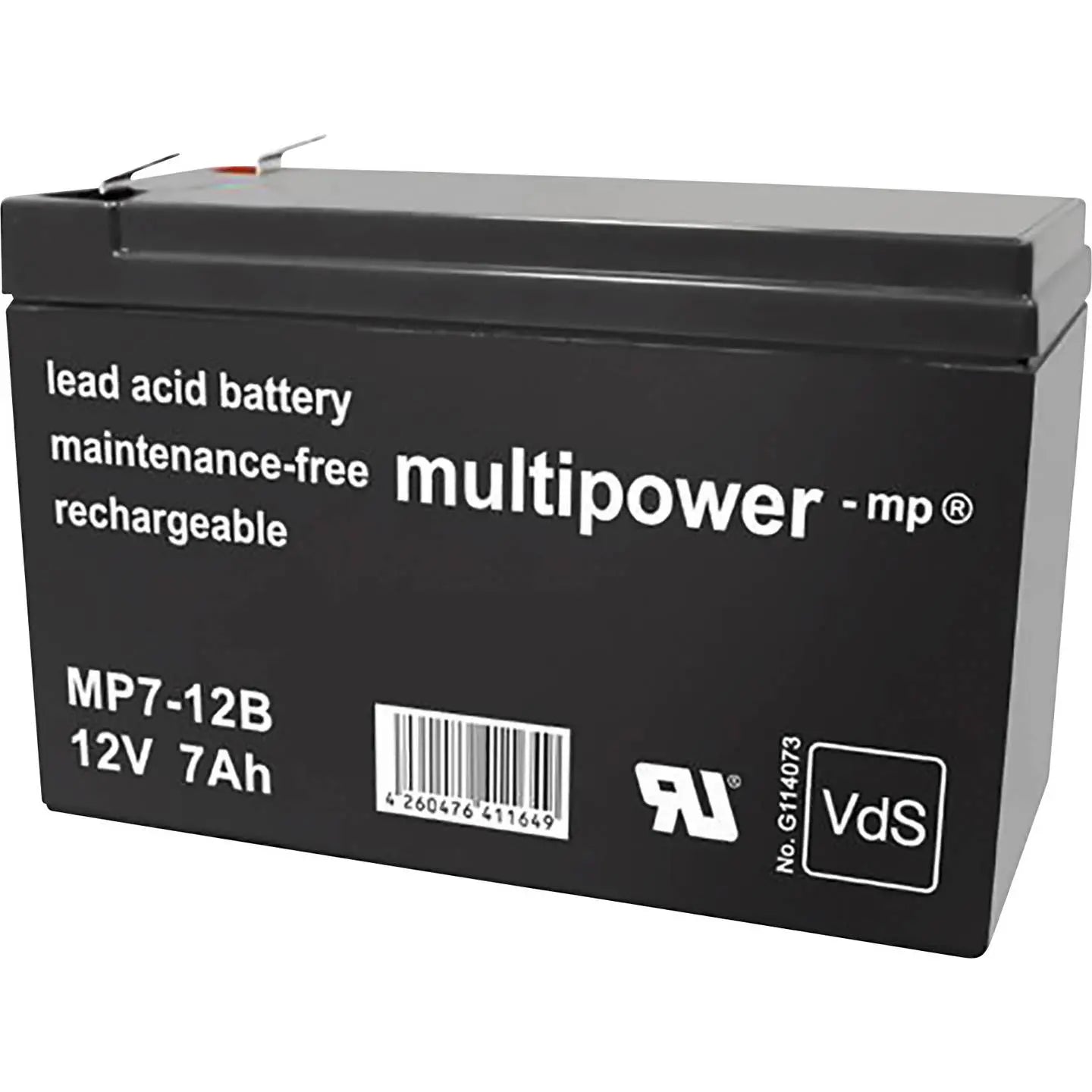 B-Ware Multipower Bleiakku Batterie Akku Mp7 12 B Vlies Wartungsfrei Vd S 12 V