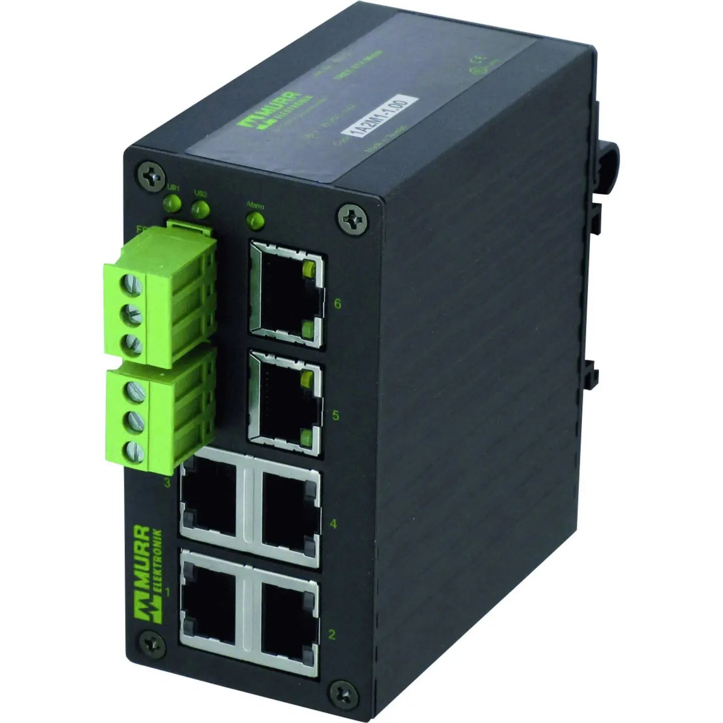 B-Ware Murr Elektronik Switch Netzwerkverteiler Unmanaged Tree 6 Tx Metall 6 Port Rj45