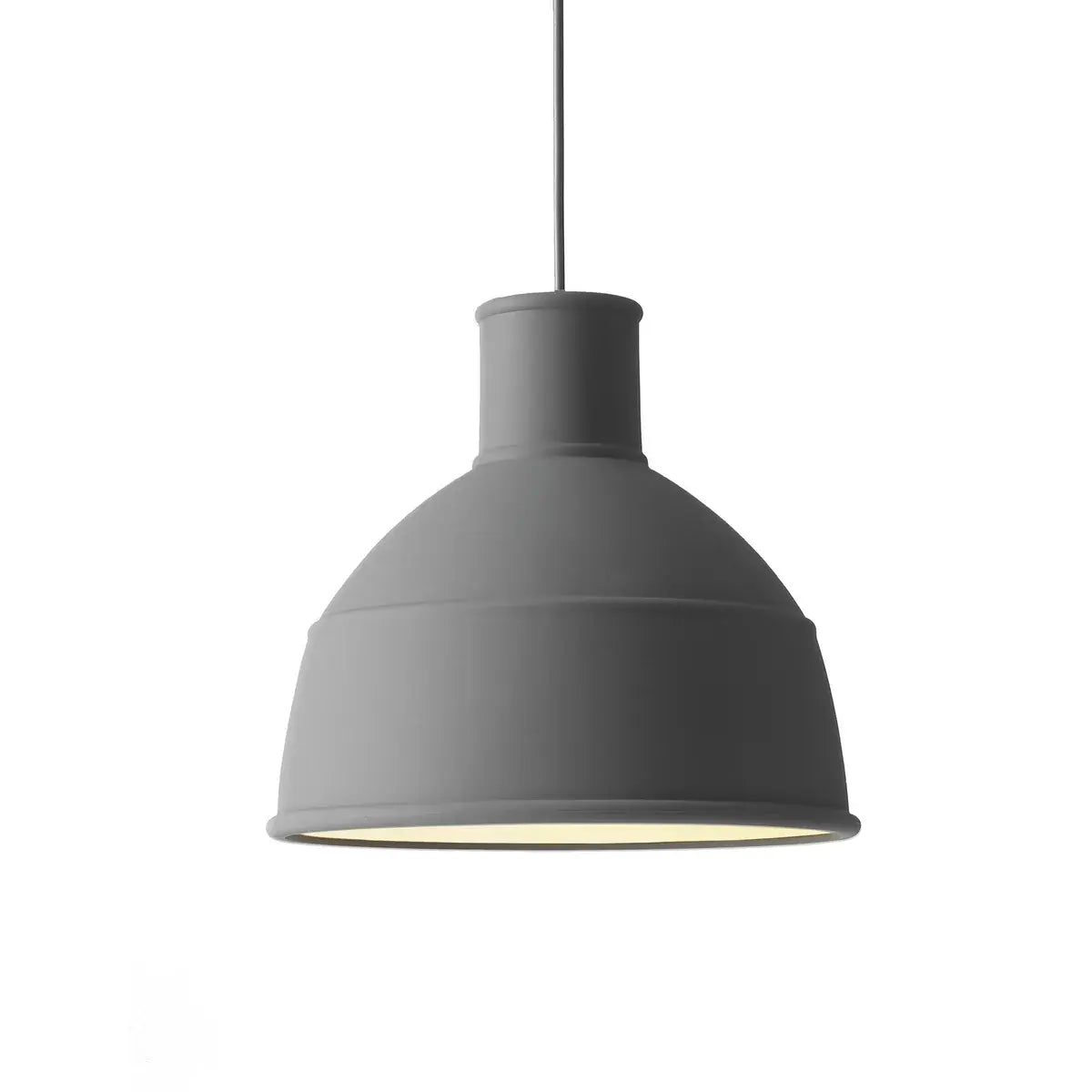 B-Ware Muuto Pendelleuchte Hängelampe Unfold Lampe Gummi Grau