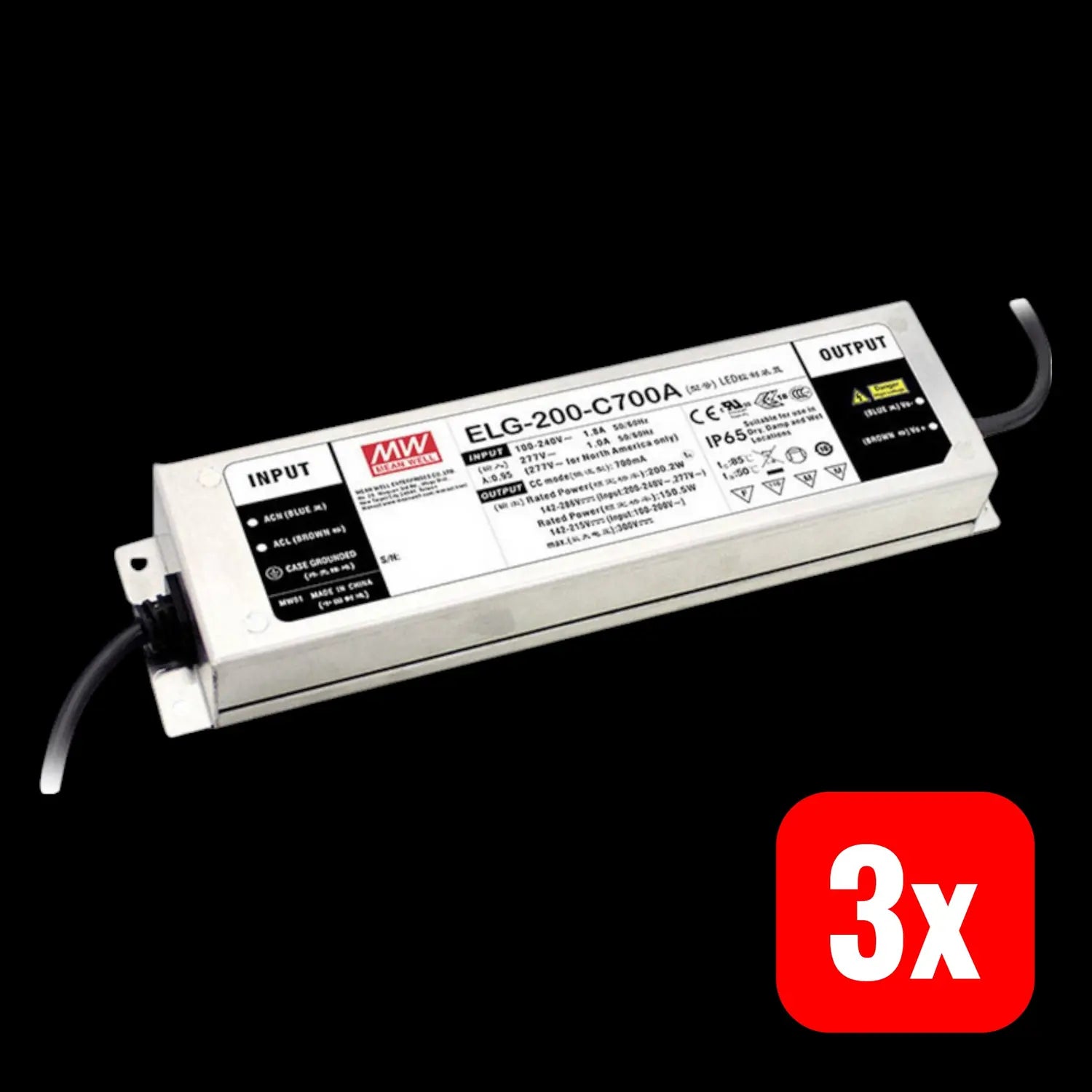 B-Ware Mw Led Treiber Netzteil Treiber 19968 W 416 A 48 V Metall Montage 3 Stück