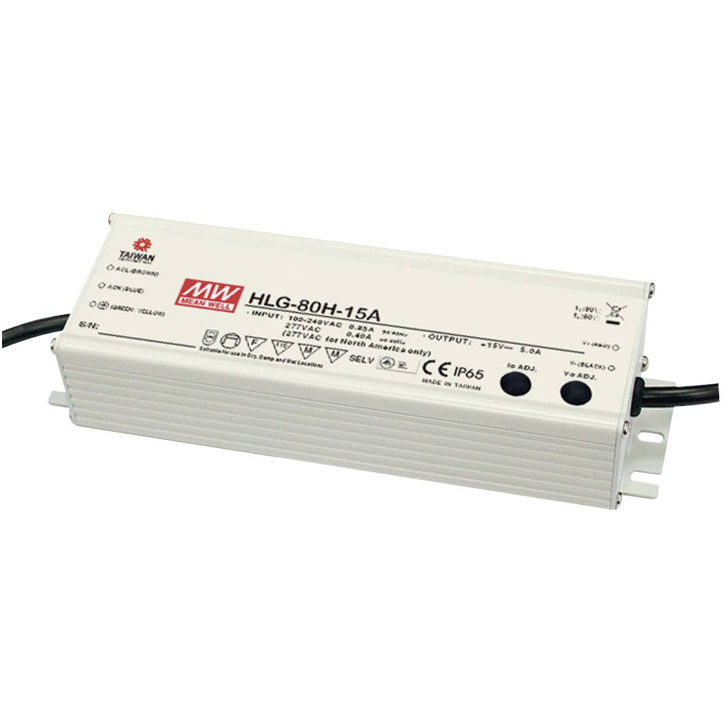 B-Ware Mw Led Treiber Netzteil Stromversorgung 24 V 81 W 3.4 A Dimmbar Ip67 Metallgehäuse