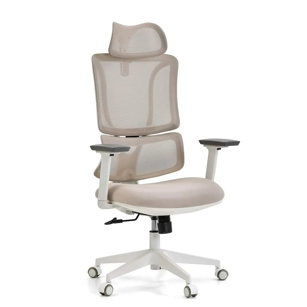 B-Ware My Buero Bürostuhl Schreibtischstuhl Ergomy W Netzstoff Stoff Armlehnen Beige387