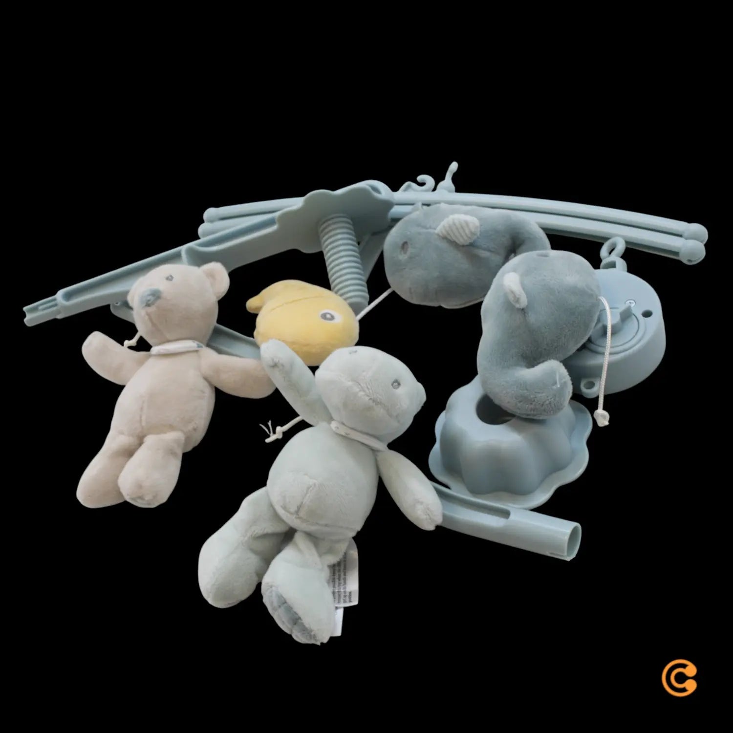 B-Ware Nattou Mobile Spieluhr Babybett Musikmobile Stofftier La Le Lu Romeo Jules Sally