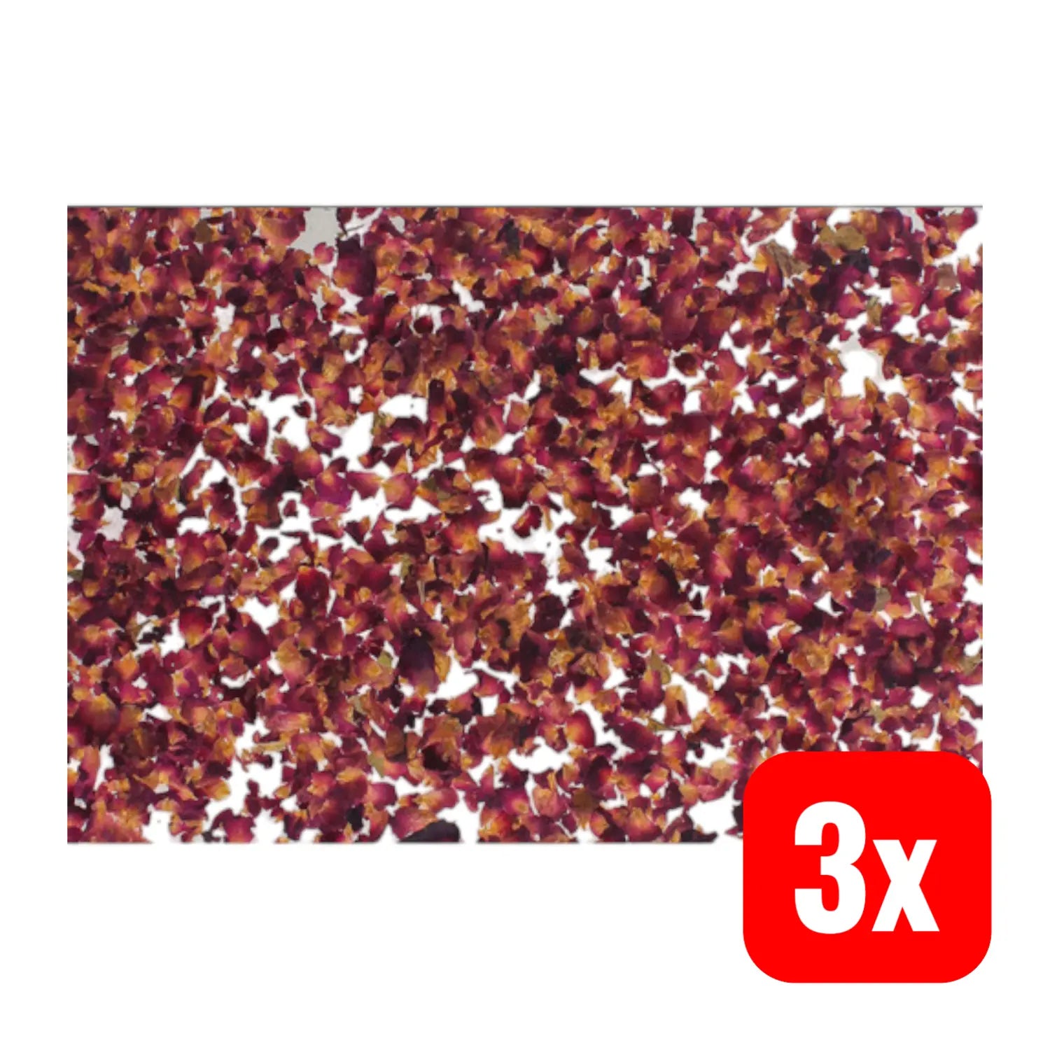 B-Ware Natürliche Rosenblätter Auf Transparenter Selbstklebefolie Folie 4er Pack 3 Sets