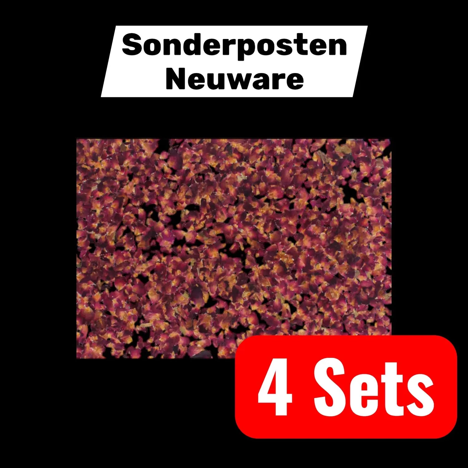 B-Ware Natürliche Rosenblätter Auf Transparenter Selbstklebefolie Din A3 4er Pack 4 Set