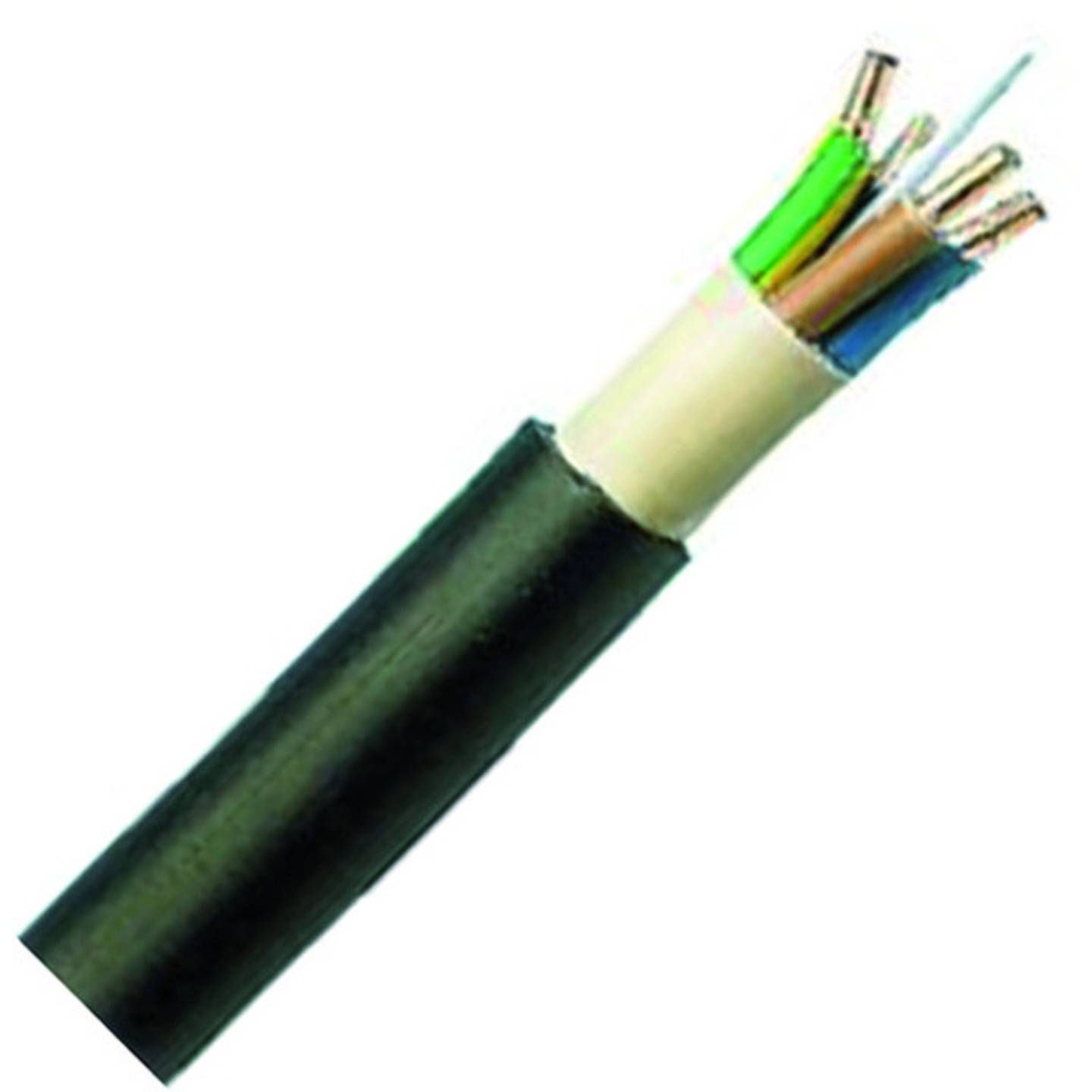 B-Ware Neut Starkstromkabel Energieleitung Nyy J 5x2,5 Rg50 Stromkabel Schwarz 50m