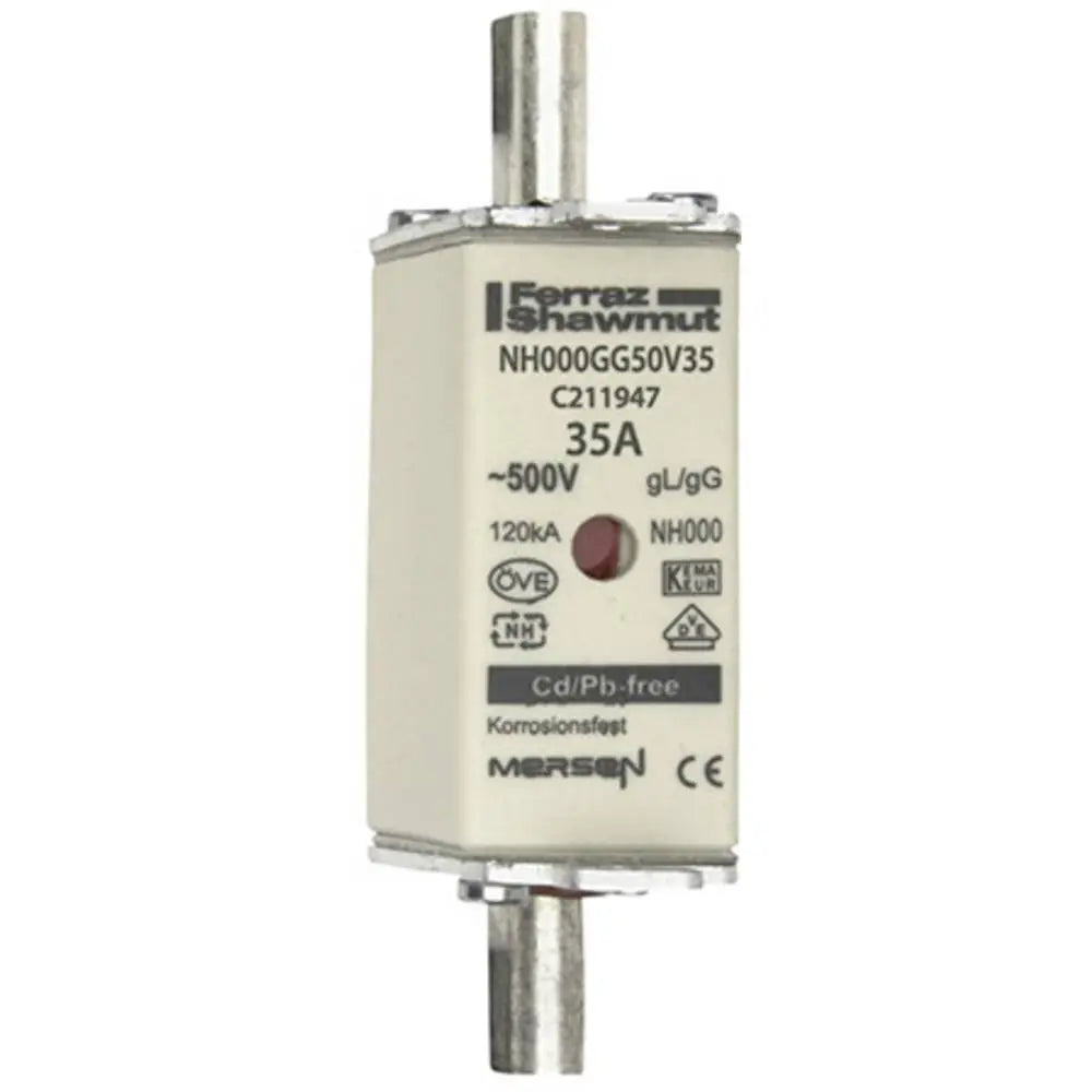 B-Ware Mersen Nh Sicherung Fusibile Sicherungsgröße: 000 35 A 500 V G G/G L