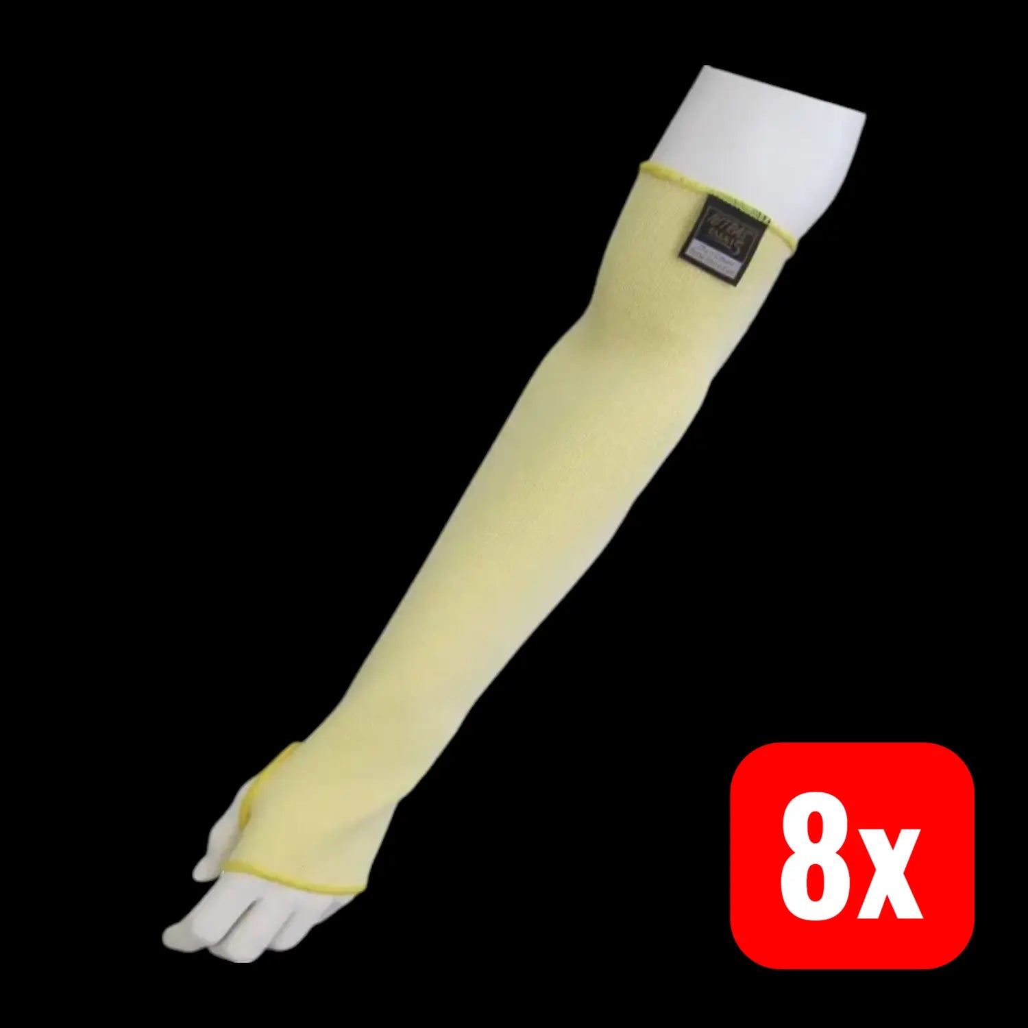 B-Ware Nitras Armschutz Armschoner Schnittschutz Spezialfaser Taeki Gelb 45 Cm 8 Paar