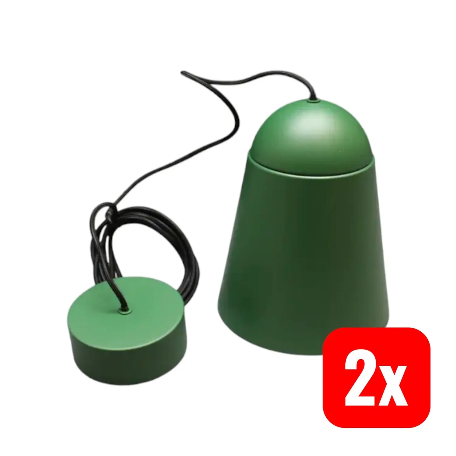 B-Ware Nola Montes Pendelleuchte Hängelampe Led Leuchte Grün Kunststoff 2 Stück