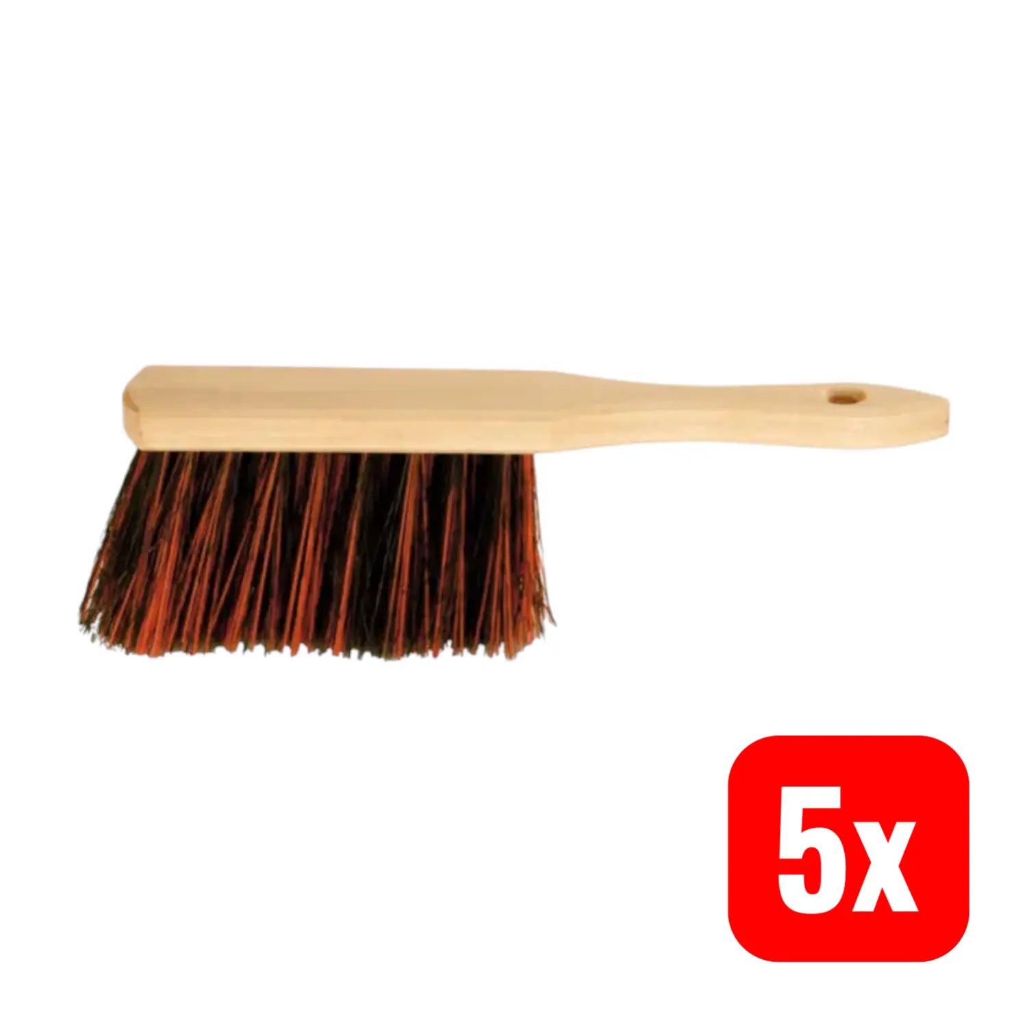 B-Ware Nölle Werkbank Handbesen Besen Arenga Elaston Mischung Holzkörper 280 Mm 5 Stück