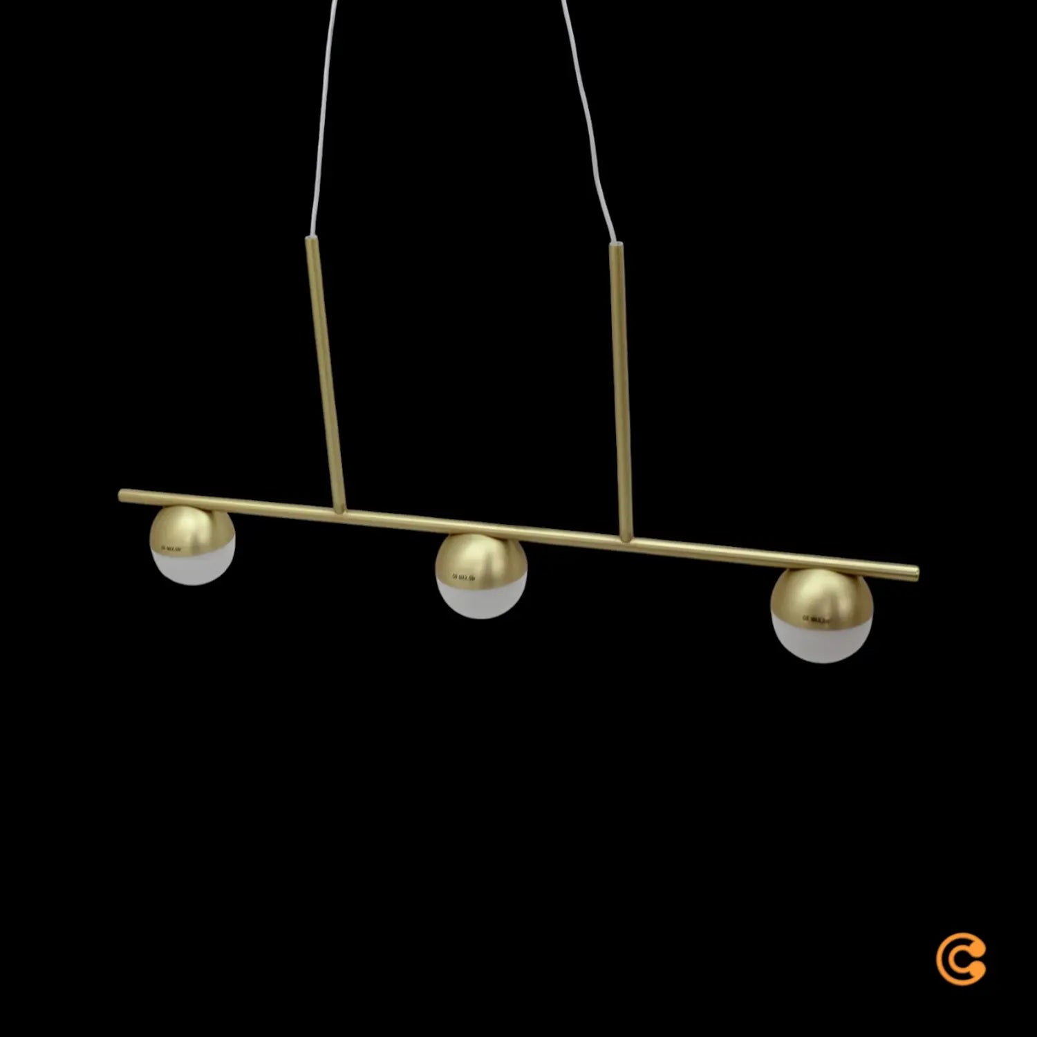 B-Ware Nordlux Pendelleuchte Hängelampe Contina G9 Led Messing Glas Matt 3 Flammig