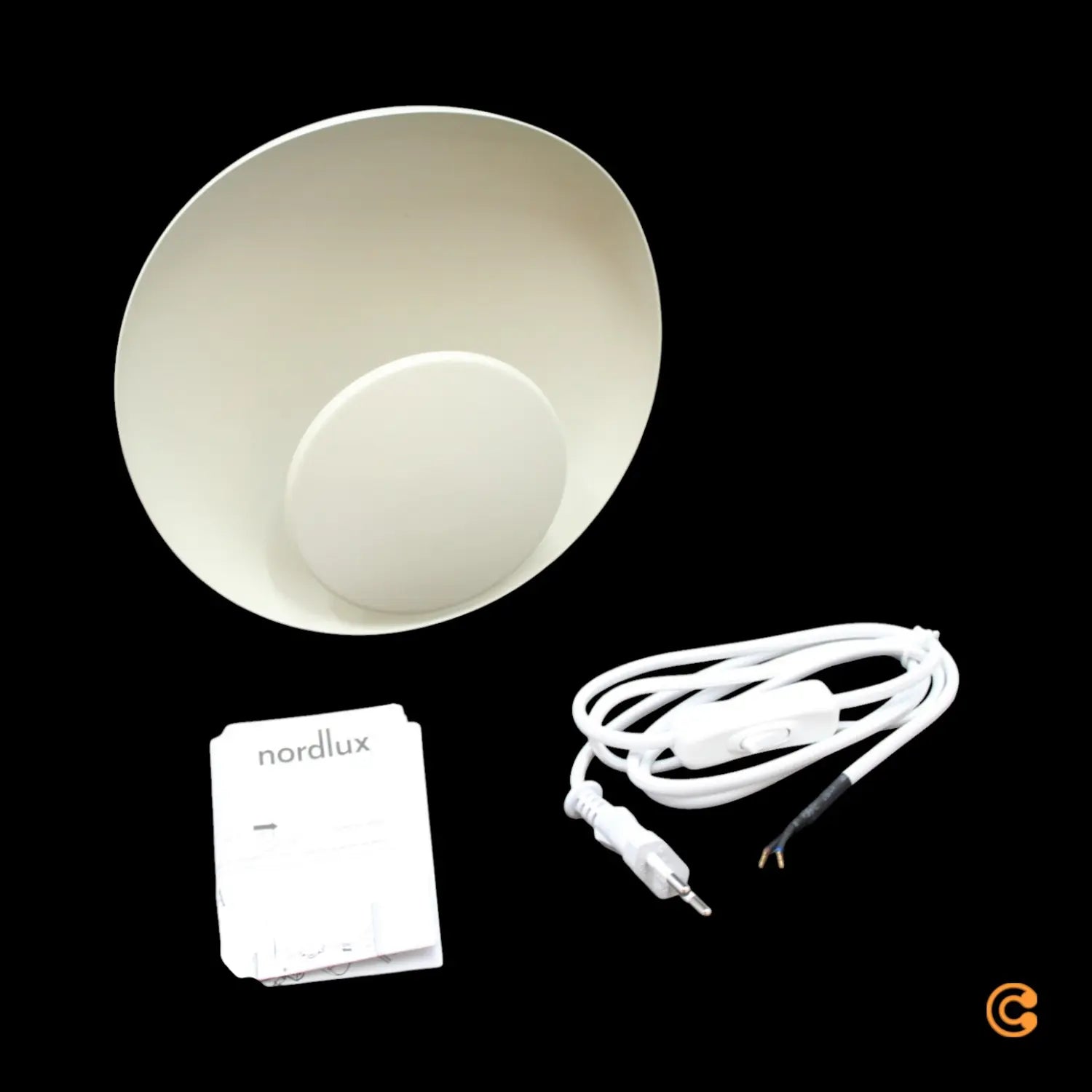 B-Ware Nordlux Wandleuchte Wandlampe Led Marsi Stecker Beige Metall Dimmer Schalter