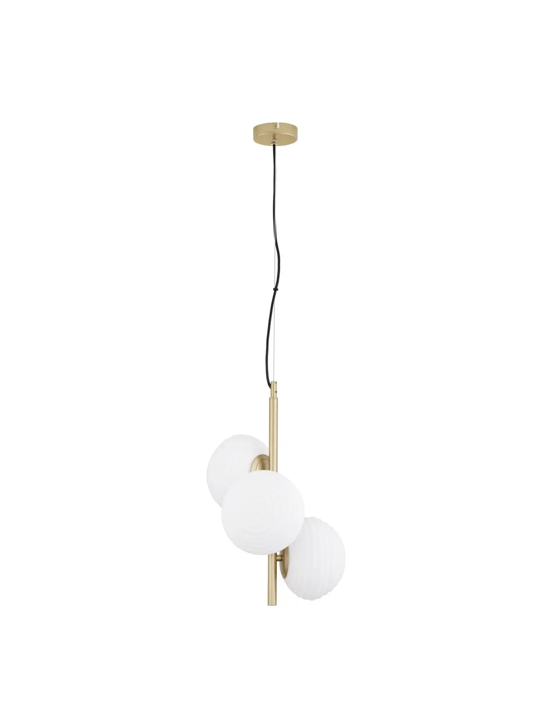 B-Ware Nova Luce Pendelleuchte Hängeleuchte Allen E14 Led 3 Flammig Gold Dimmbar Lampe