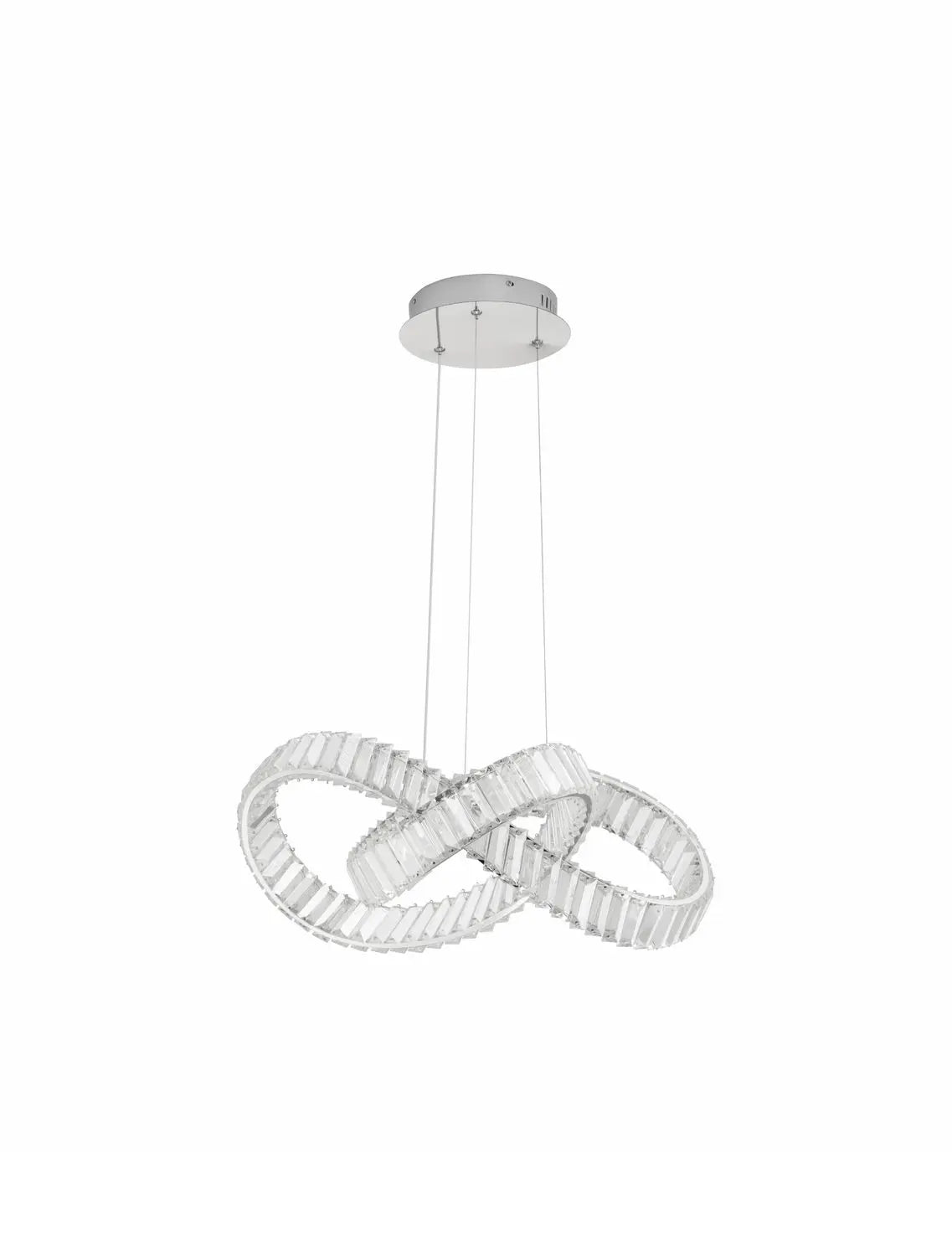 B-Ware Nova Luce Pendelleuchte Hängeleuchte Conceto Led Chrom Dimmbar 60 Cm Siehe Text
