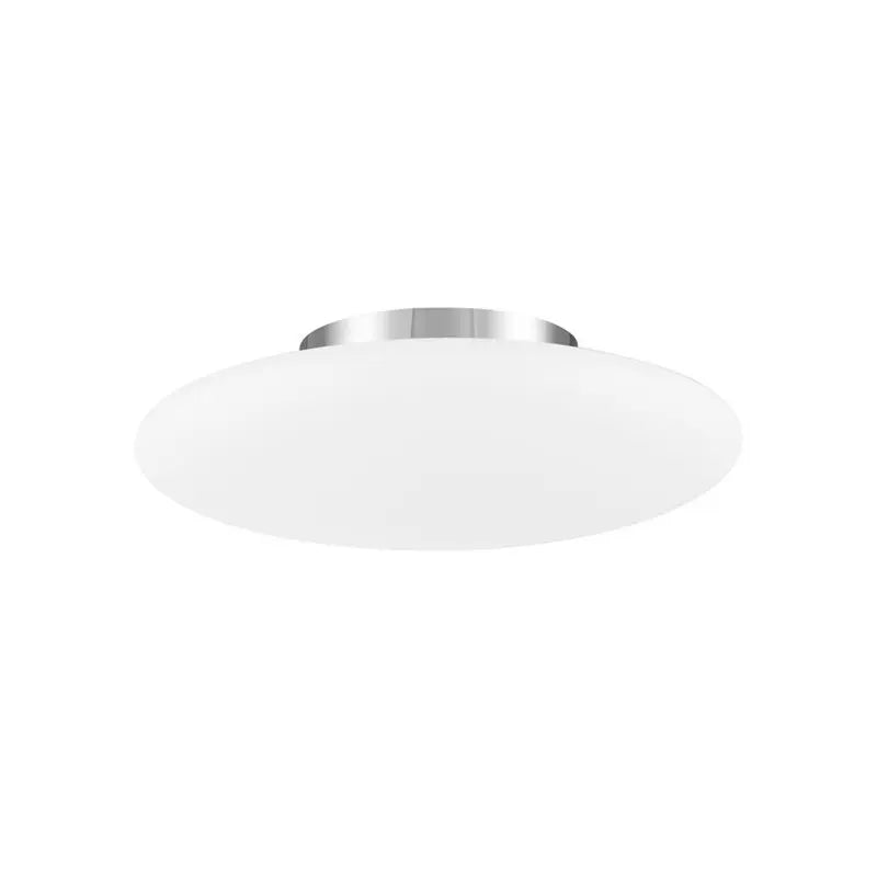 B-Ware Nova Luce Deckenleuchte Lampe Pressione Chrom Opalglas Metall E27 Led 50 Cm