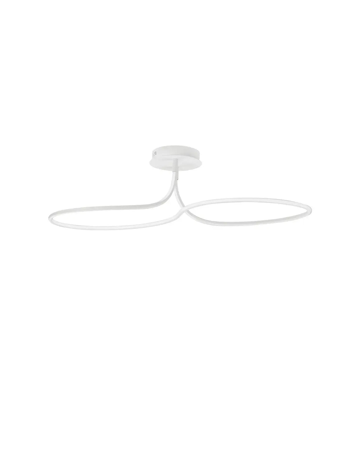 B-Ware Nova Luce Deckenleuchte Deckenlampe Fungo Led Lampe Weiß Warmweiß Dimmbar 47 W