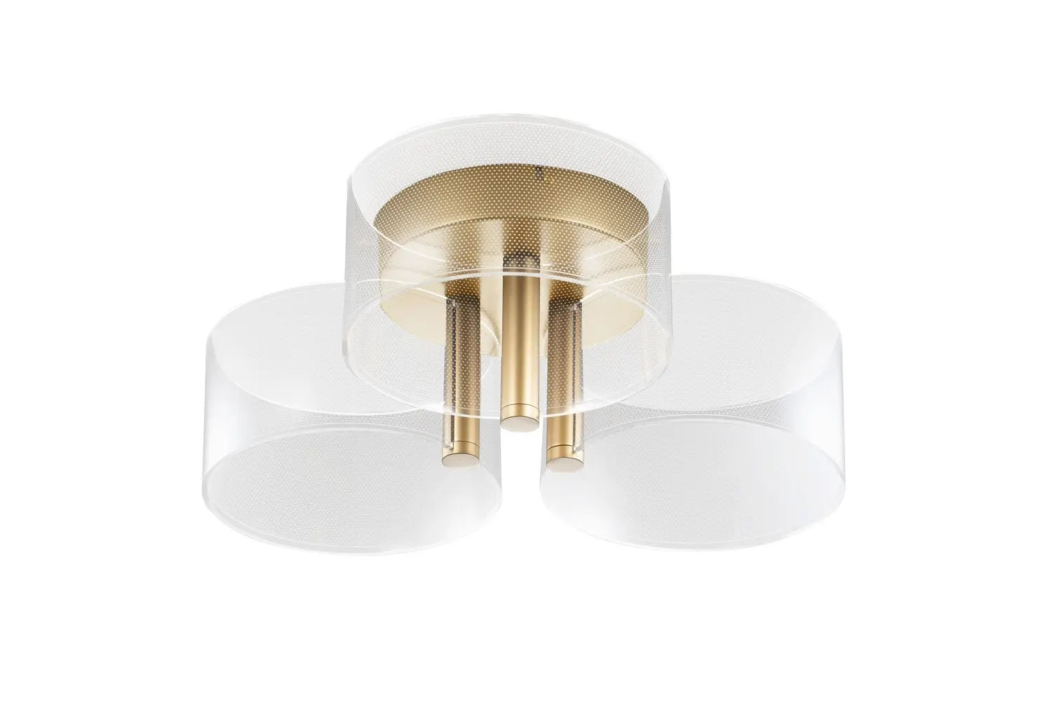 B-Ware Nova Luce Deckenleuchte Deckenlampe Gatlin Led Messing Gold Warmweiß Wohnzimmer