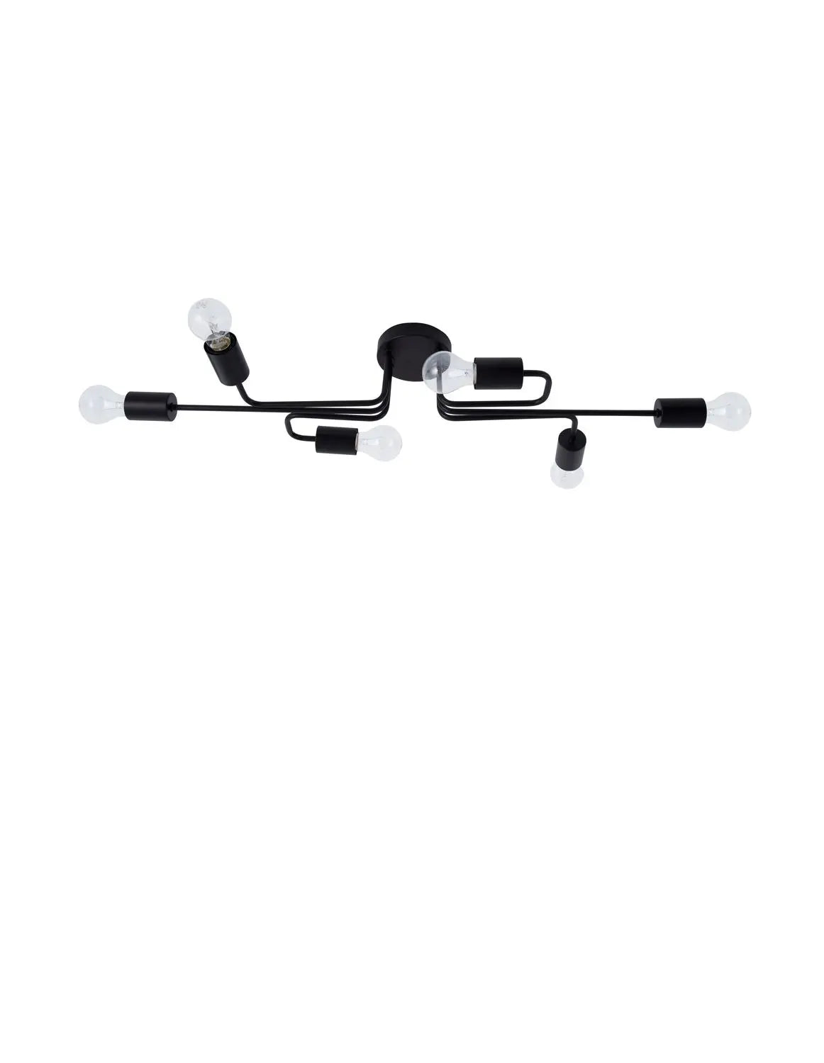 B-Ware Nova Luce Deckenleuchte Deckenlampe Lampe Granso E27 Led Schwarz Dimmbar Metall
