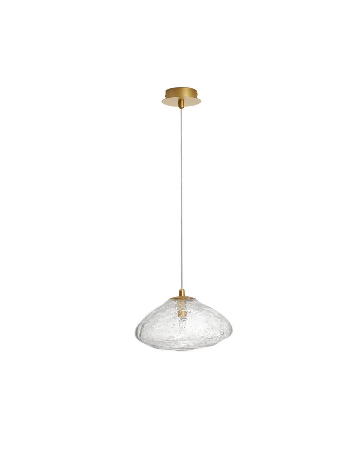 B-Ware Nova Luce Pendelleuchte Hängeleuchte King G9 Led Gold Dimmbar Beleuchtung Glas