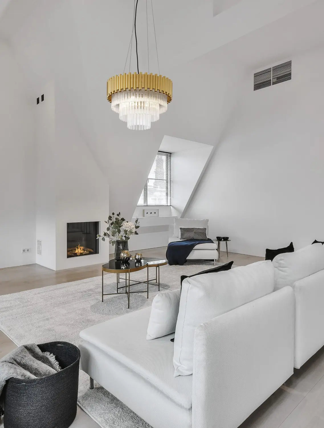 B-Ware Nova Luce Pendelleuchte Hängeleuchte Magnolia Gold Kronleuchter Dimmbar E14 Led