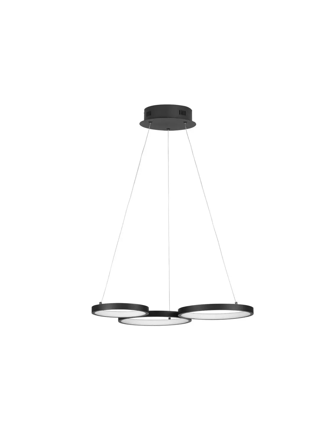 B-Ware Nova Luce Pendelleuchte Hängeleuchte Led Magnus Schwarz Dimmbar Lampe Siehe Text