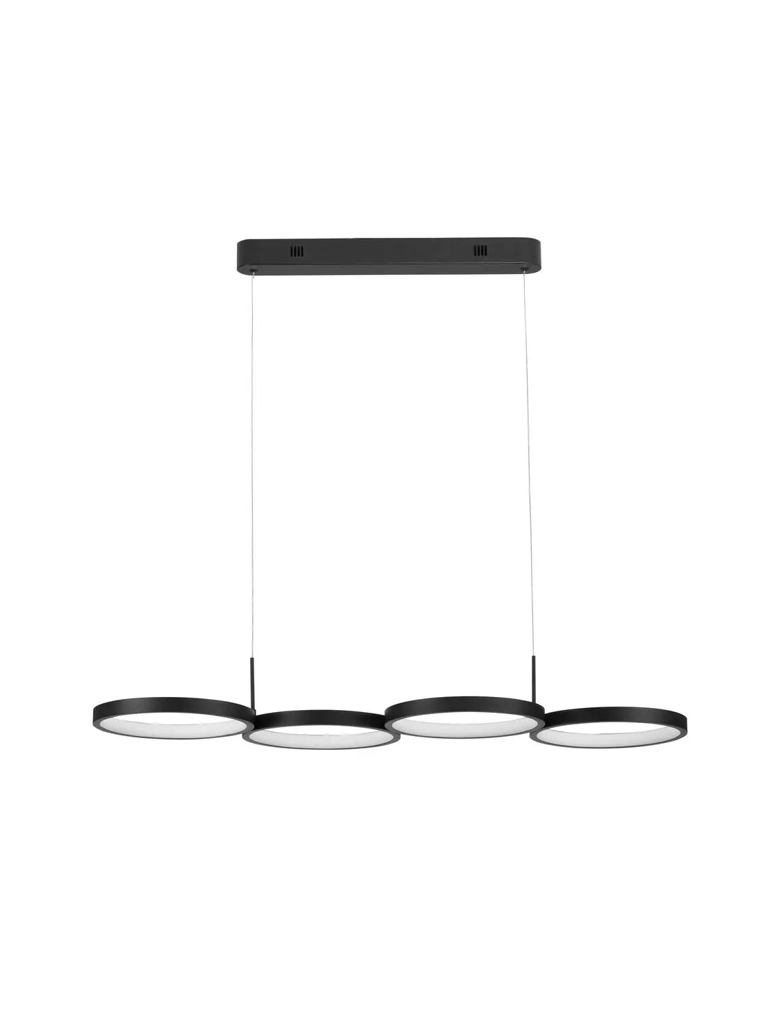 B-Ware Nova Luce Pendelleuchte Hängelampe Magnus Led Schwarz Warmweiß Dimmbar 84 Cm 283
