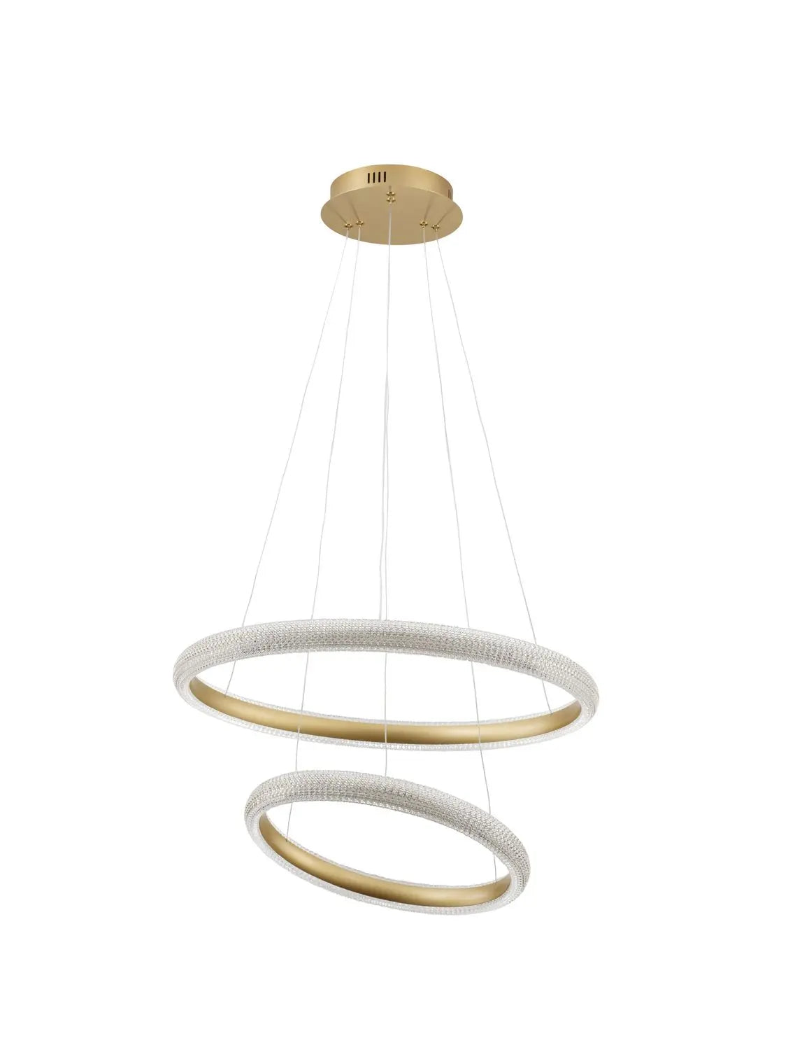 B-Ware Nova Luce Pendelleuchte Hängeleuchte Led Medora Messing Warmweiß Dimmbar 59 Cm