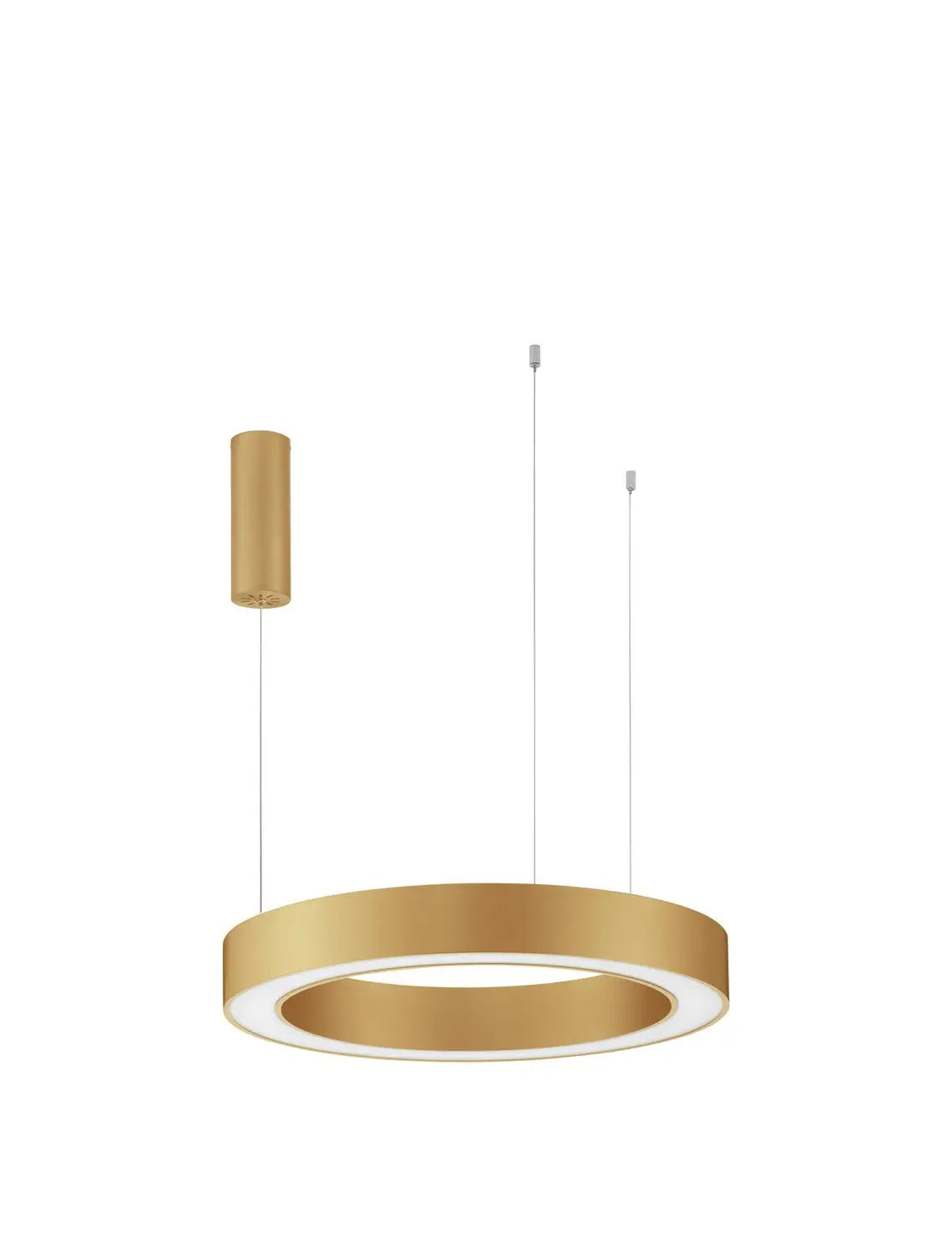 B-Ware Nova Luce Pendelleuchte Hängelampe Morbido Led Messing Dimmer Cct Tuya App 60cm