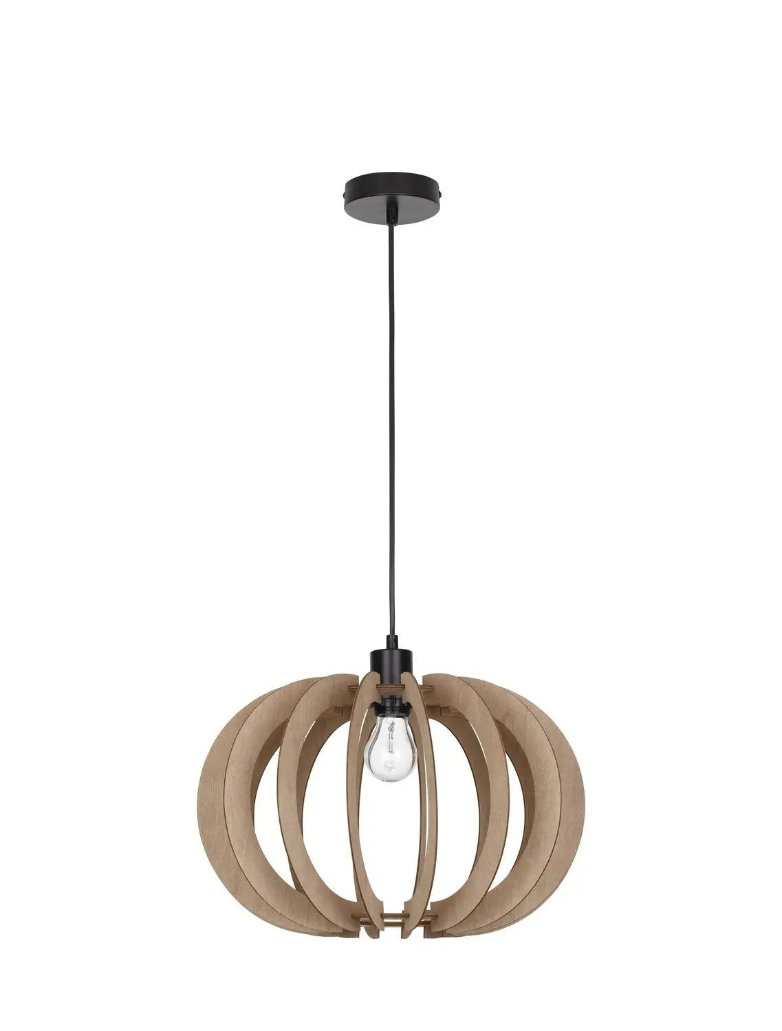 B-Ware Nova Luce Pendelleuchte Hängeleuchte Ottoline E27 Led Braun Dimmbar ø 40cm Lampe