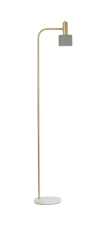 B-Ware Nova Luce Stehlampe Standleuchte Paz E27 Led Gold Mint Lampenschirm Metall 165cm