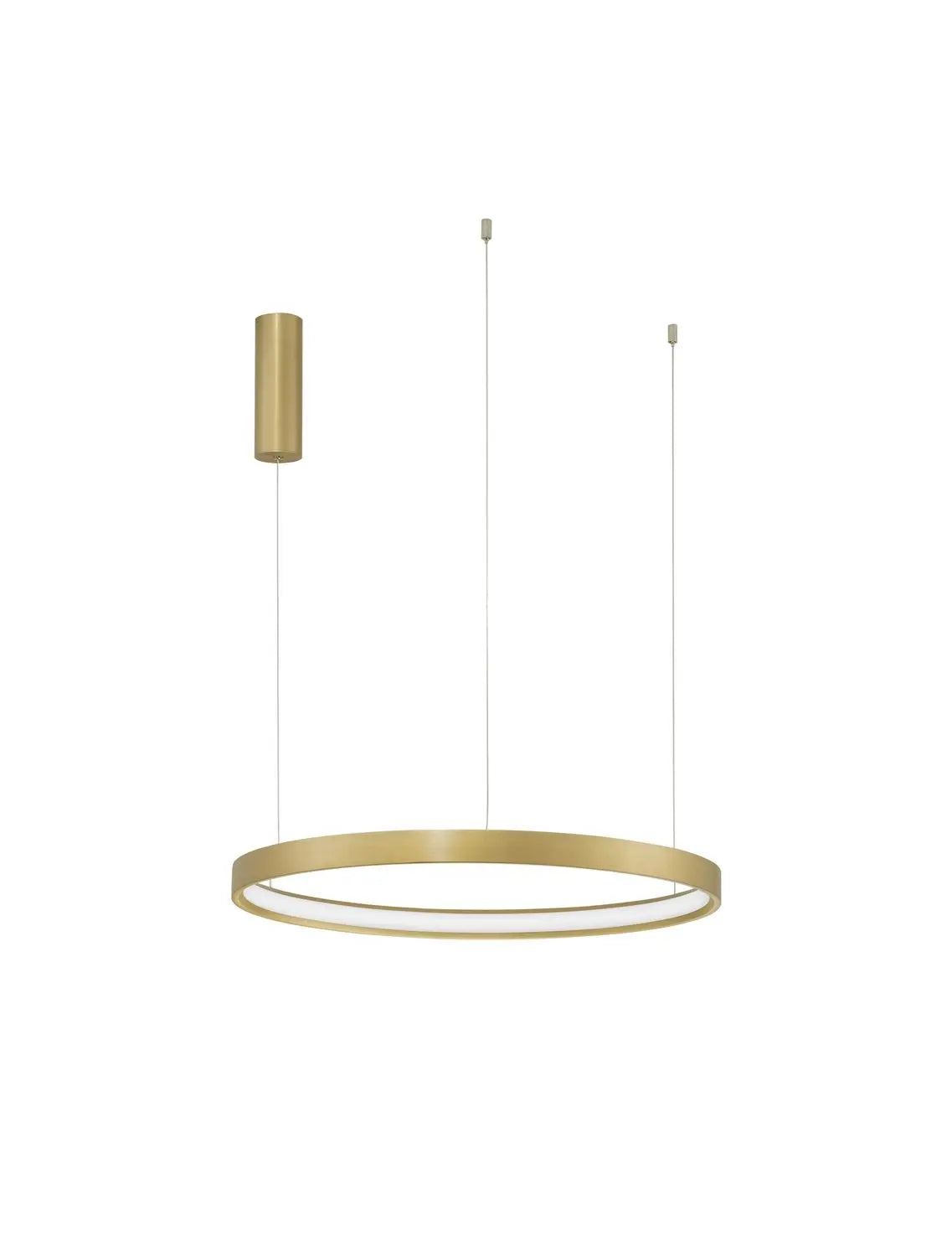 B-Ware Nova Luce Pendelleuchte Hängeleuchte Perrine Led Gold Warmweiß Dimmbar 150x60 Cm