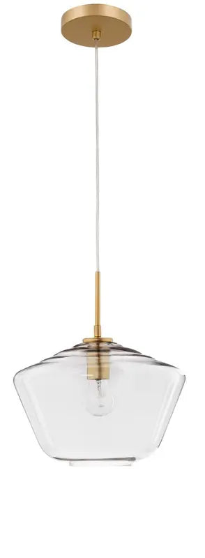 B-Ware Nova Luce Pendelleuchte Hängeleuchte Prisma Gold E27 Led Dimmbar Glas 124x30 Cm